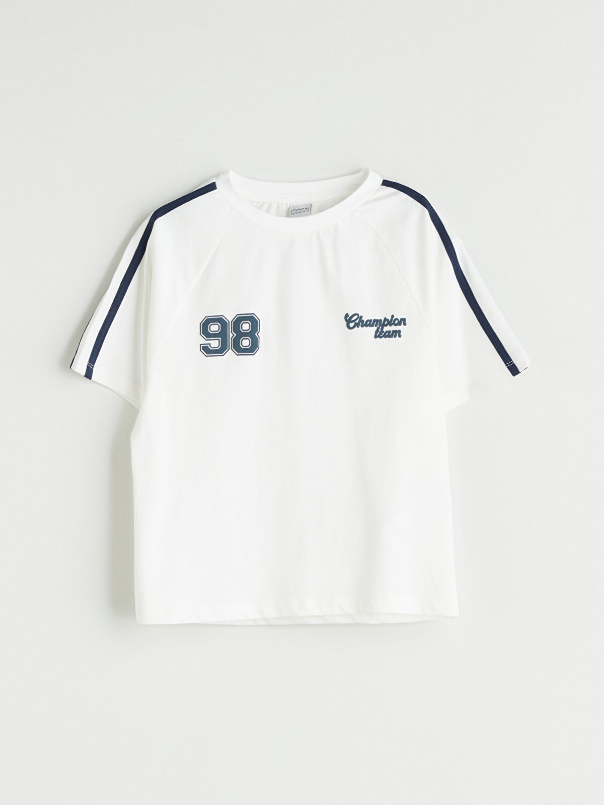 44　② LCW Kids Ekru Bisiklet Yaka Kız Çocuk Tişört - S5L316Z4-FDU | LCW