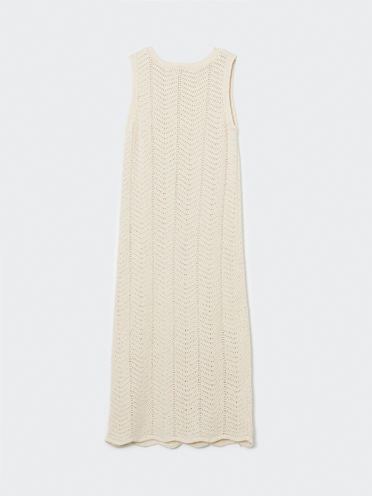 avril knit crochet dress Dalton Backless Crochet Maxi Dress
