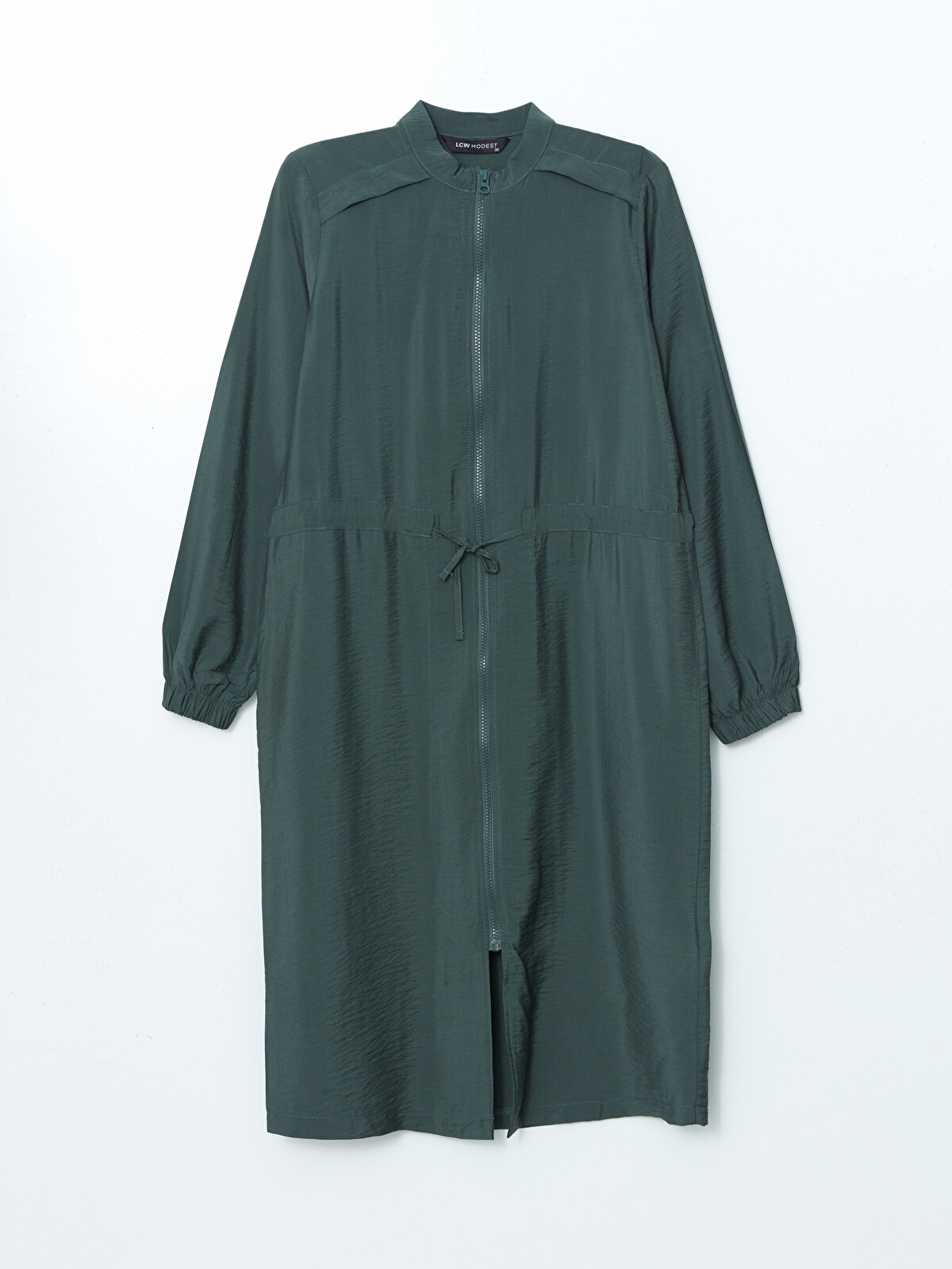 LCW Modest Yeşil Hakim Yaka Kadın Gömlek Tunik - S5LO08Z8-CS4 | LCW