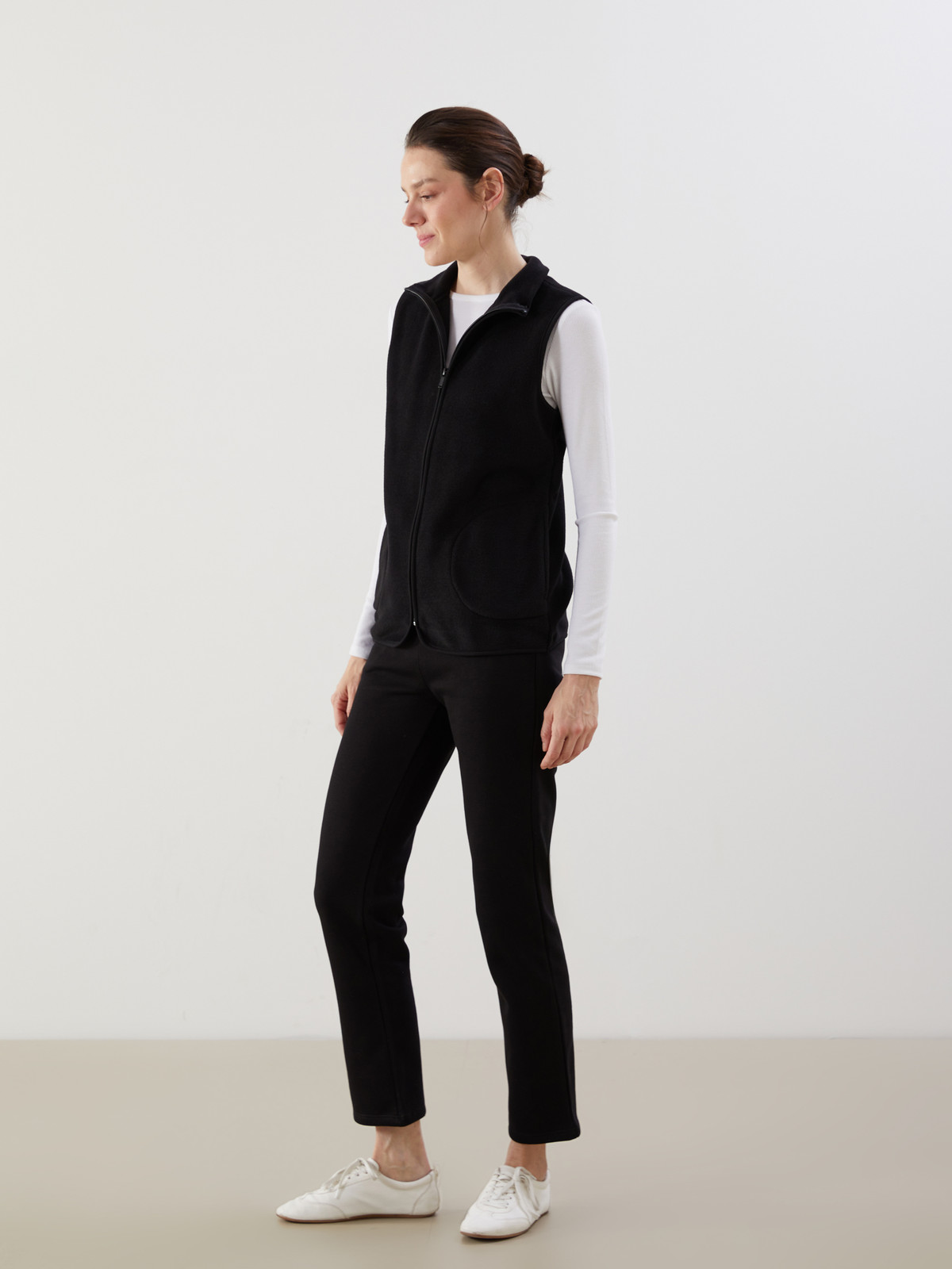 LCWAIKIKI Basic Funnel Neck Women's Polar Outdoor Gilet - S5LP72Z8