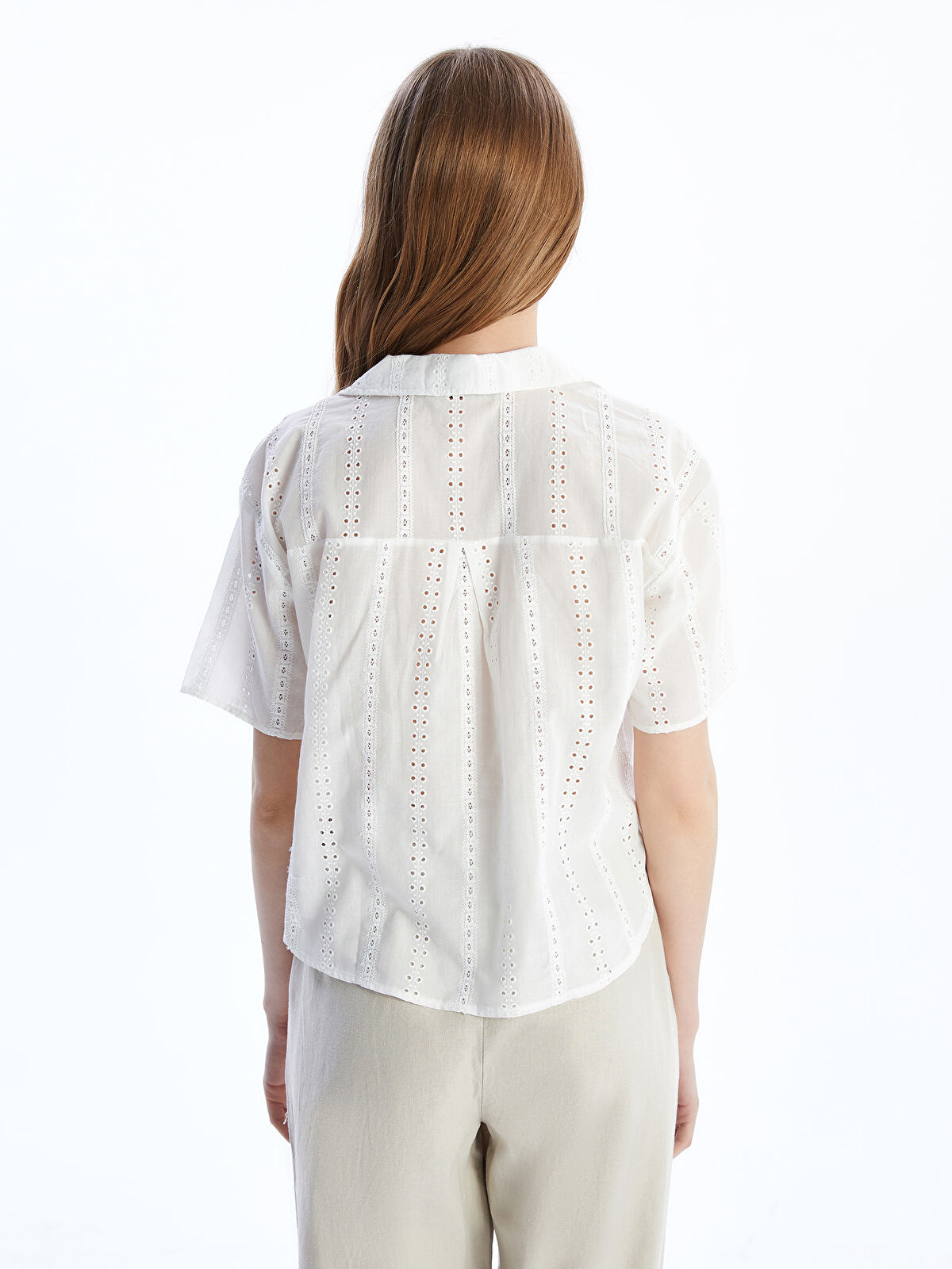 XSIDE Hole-Knitted Women's Shirt -S5LT28Z8-Q6K - LC Waikiki