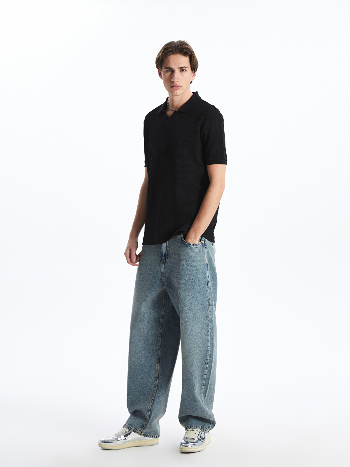 LCW Jeans İndigo Super Baggy Fit Erkek Jean Pantolon - S5MK68Z8