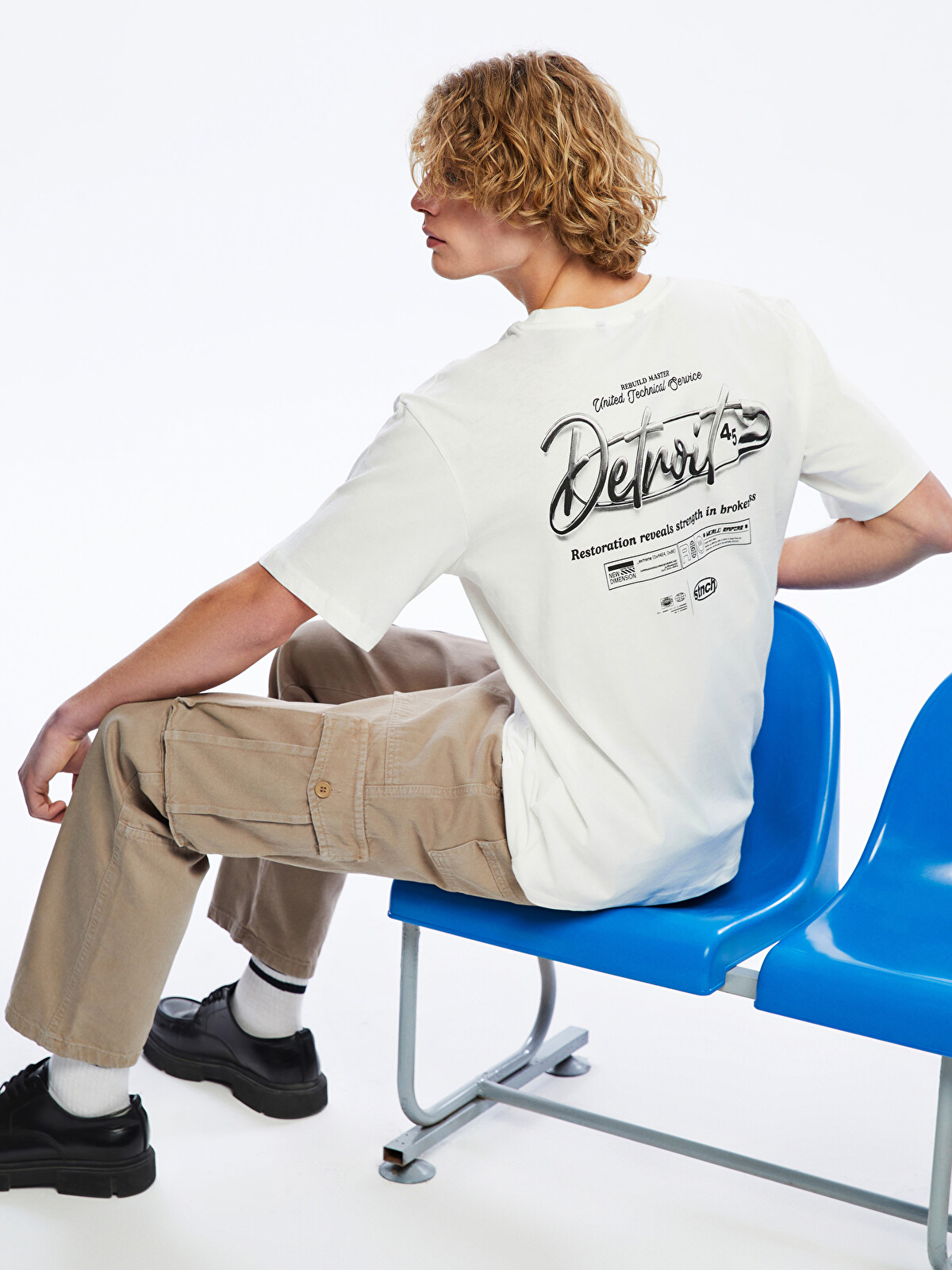 XSIDE Crew Neck Printed Jersey Men's T-Shirt - S5MM35Z8-R9J | LC
