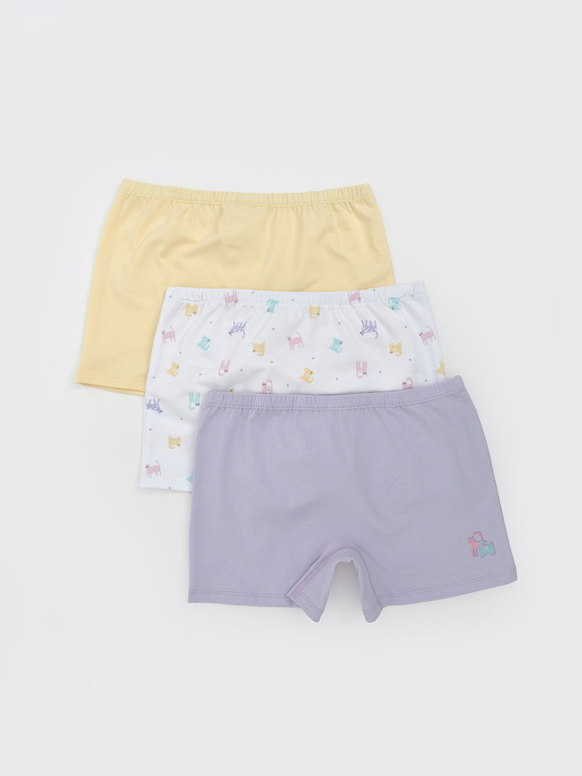 LCW Kids Baskılı Kız Çocuk Boxer 3'lü