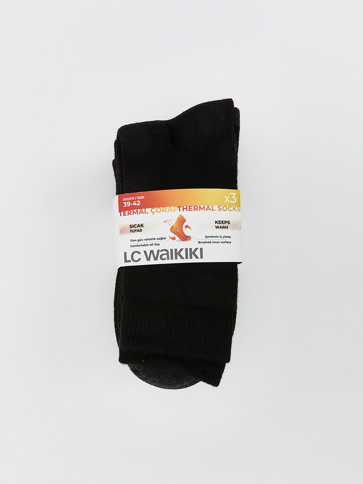 LCW ACCESSORIES Termal Erkek Soket Çorap 3'lü - W5CV28Z8-HEG | LC