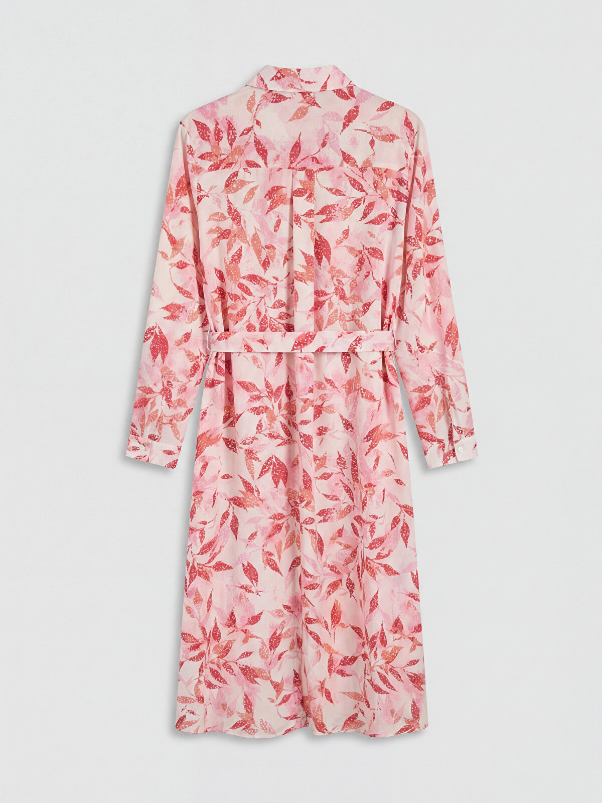 LCWAIKIKI Classic Robe chemise à fleurs avec ceinture à nouer
