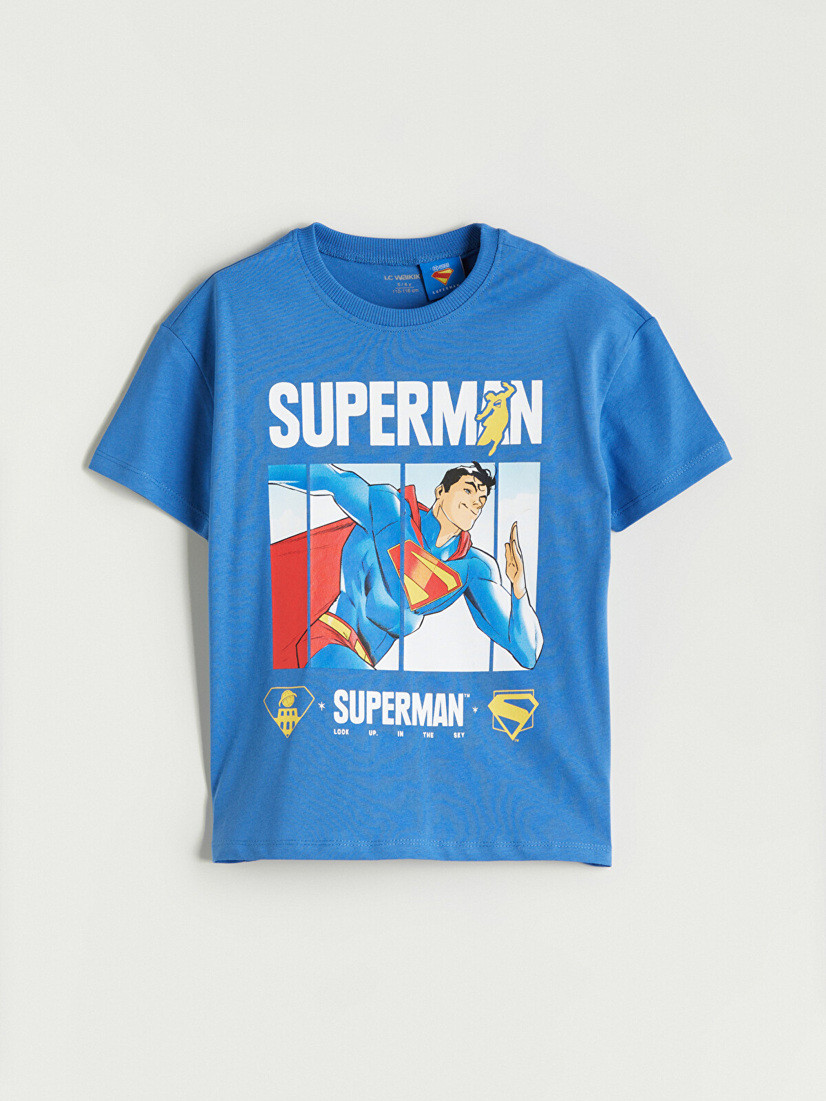 LCW Kids Mavi Superman Baskılı Erkek Çocuk Tişört - S5MU45Z1-GUC | LCW
