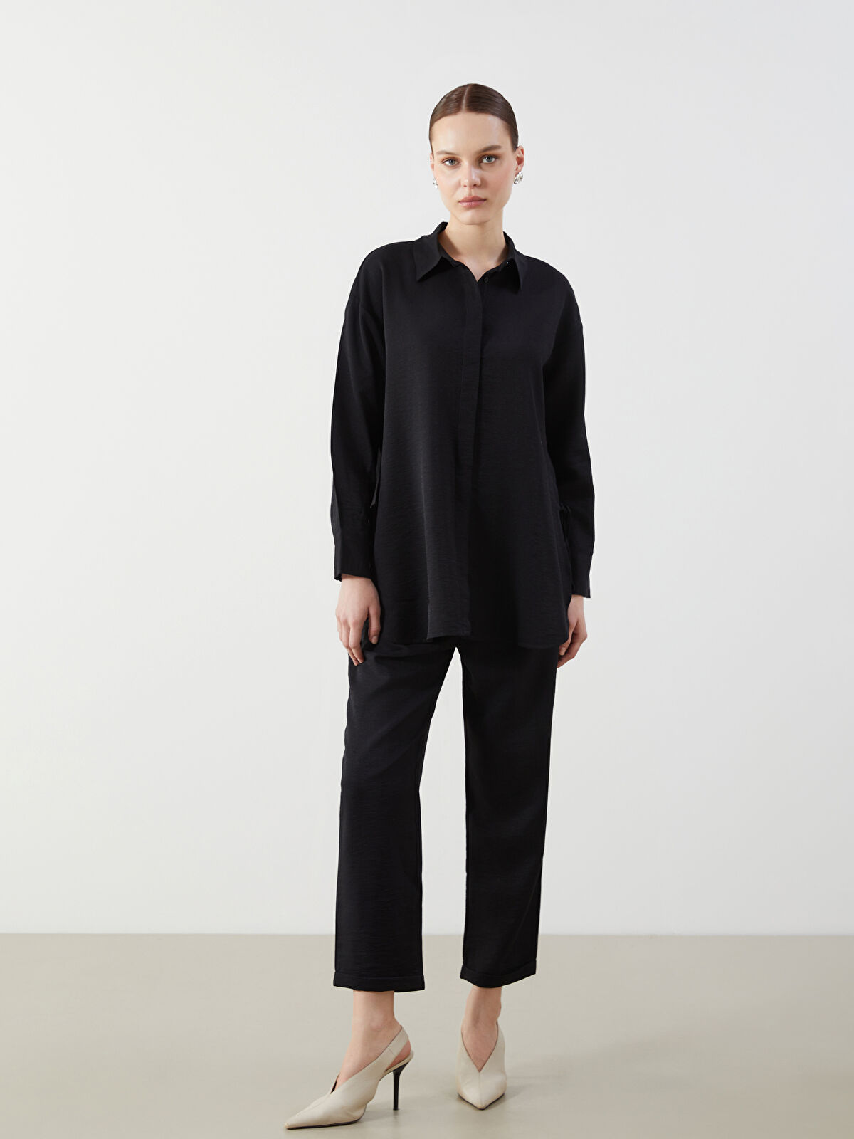 LCW Modest Beli Lastikli Kadın Pantolon