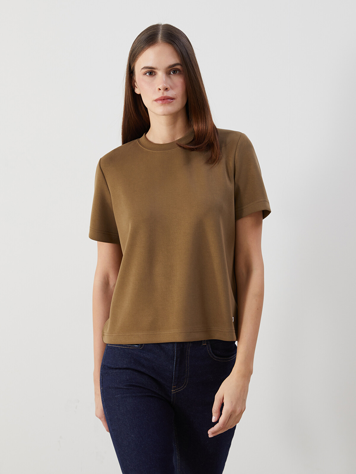 Wiwi様 LCW Vision Tricou pentru Femei din Amestec Modal - S5N441Z8-HCT