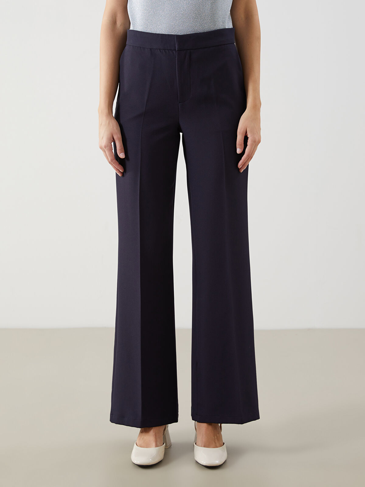 Slim Fit Women's Trousers -S5N781Z8-ZEJ - LC Waikiki