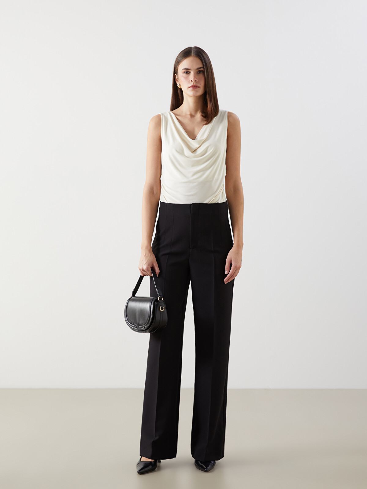 LCW Vision Slim Fit Women's Trousers - S5N899Z8-CVL - LC Waikiki