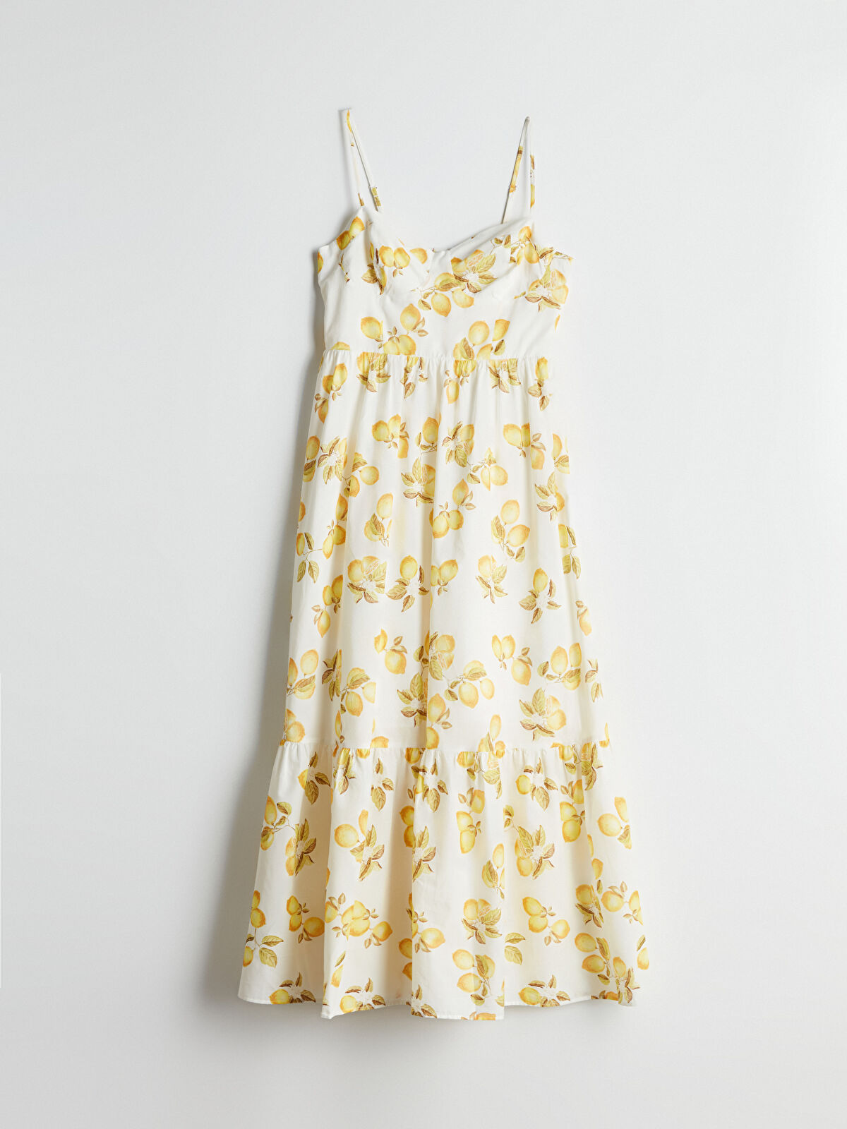 XSIDE Sweetheart Neck Printed Dress -S5NG66Z8-LUG - LC Waikiki