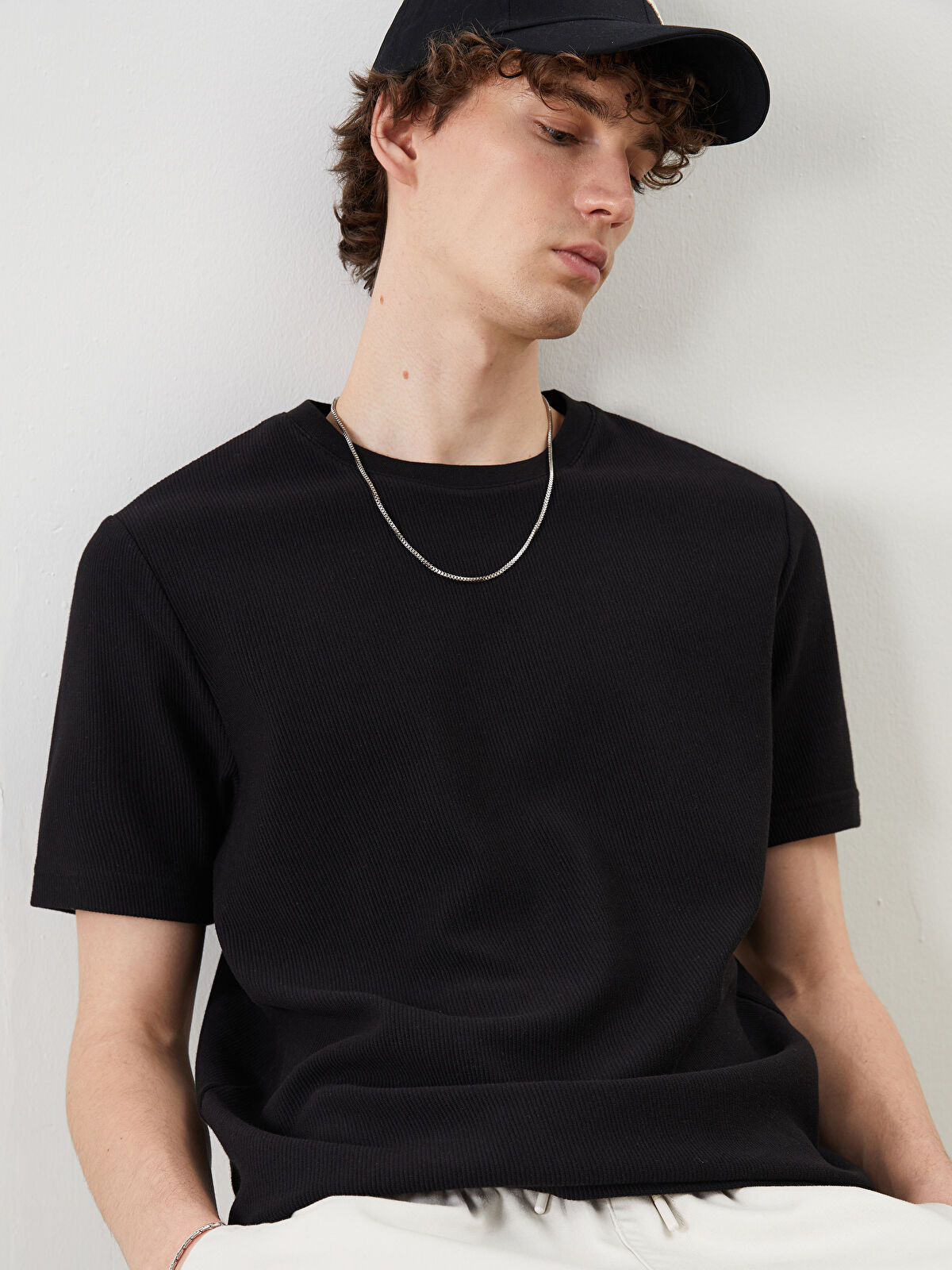 XSIDE Crew Neck Men's T-Shirt -S5NJ36Z8-CVL - LC Waikiki