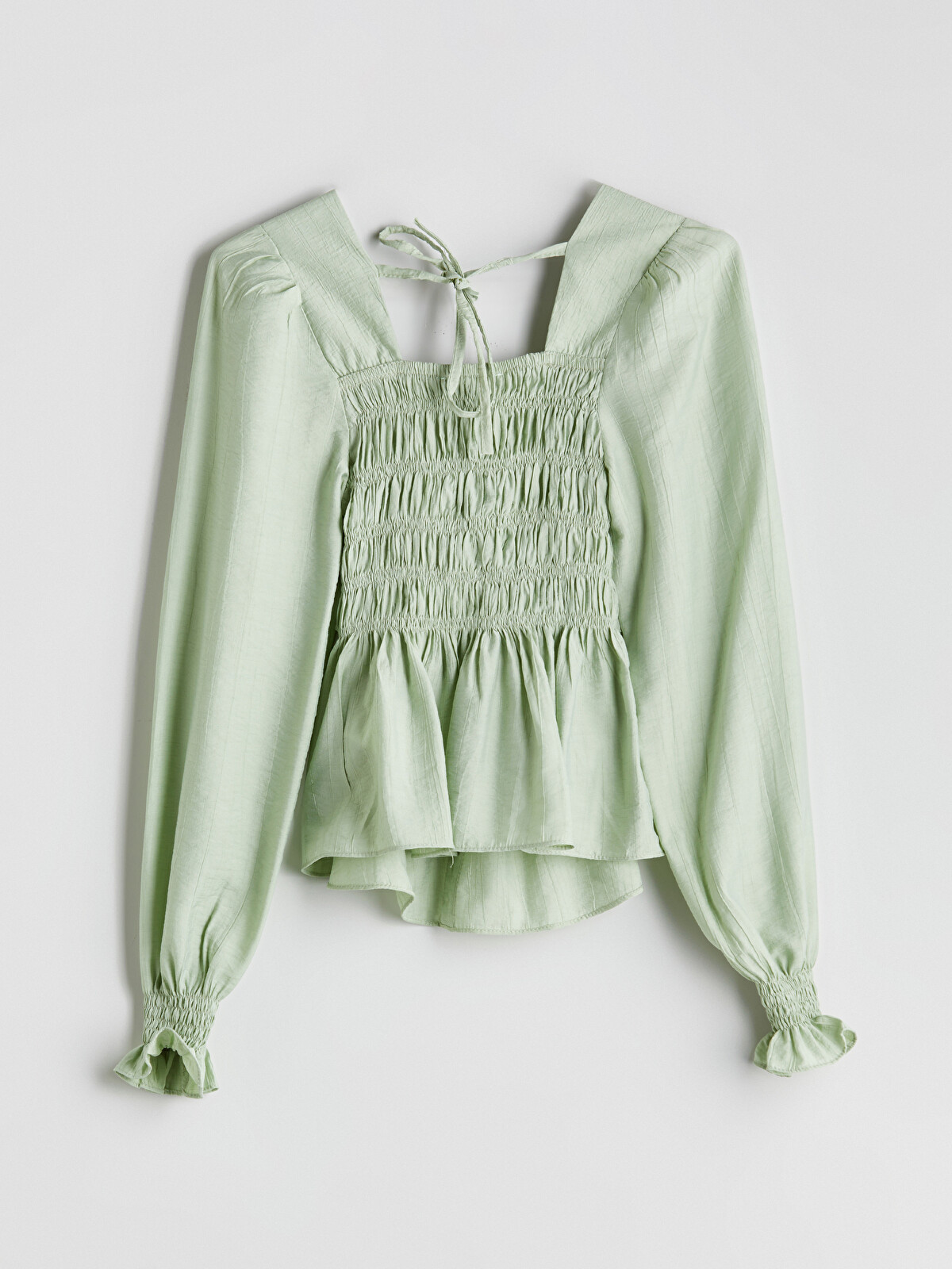 LCWAIKIKI Classic Square Collar Textured Blouse - S5NM36Z8-ZKG