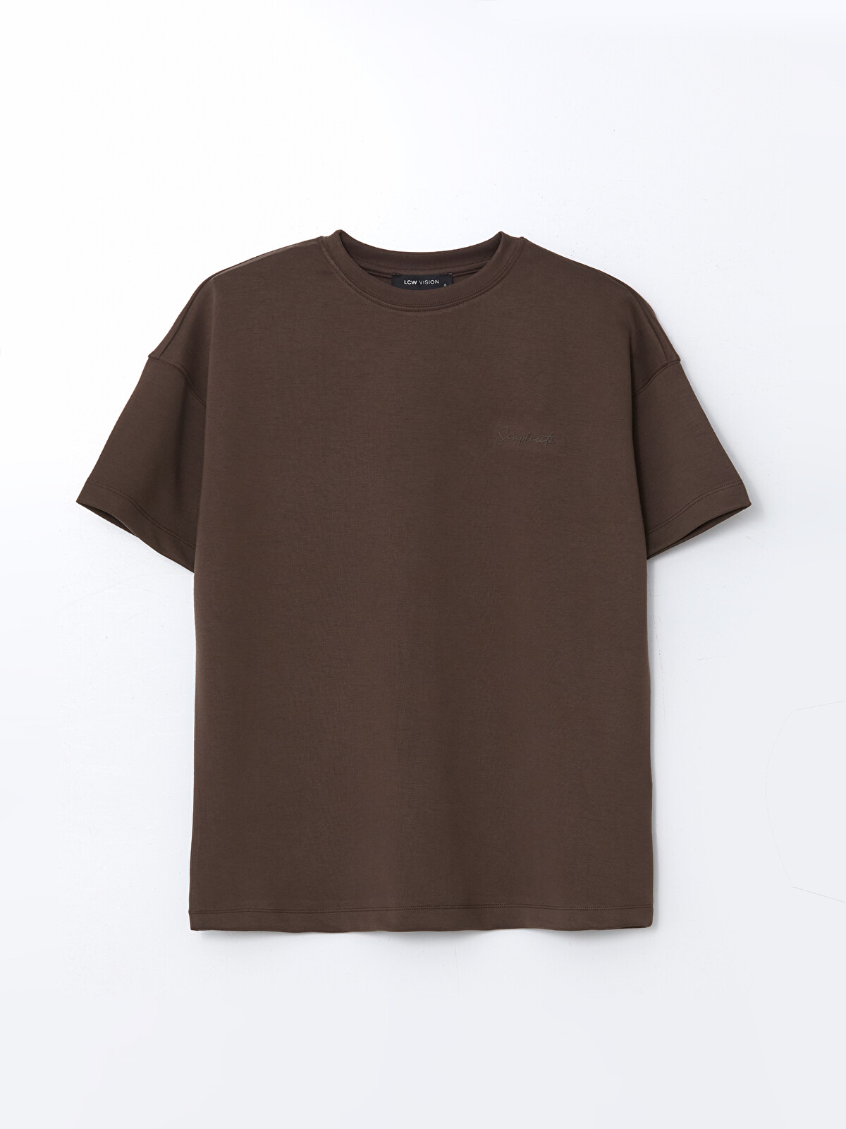 LCW Vision Modal Blend Embroidered Oversize Women's T-Shirt