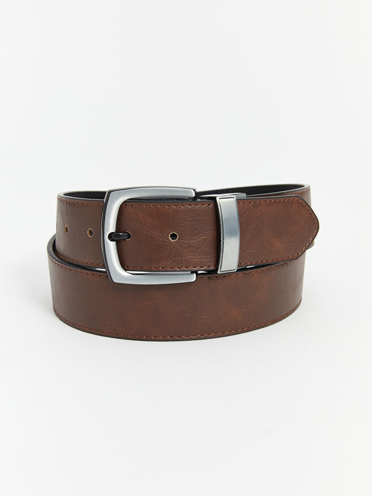 LCW ACCESSORIES Faux Leather Reversible Men's Belt - W5FU87Z8-HUC