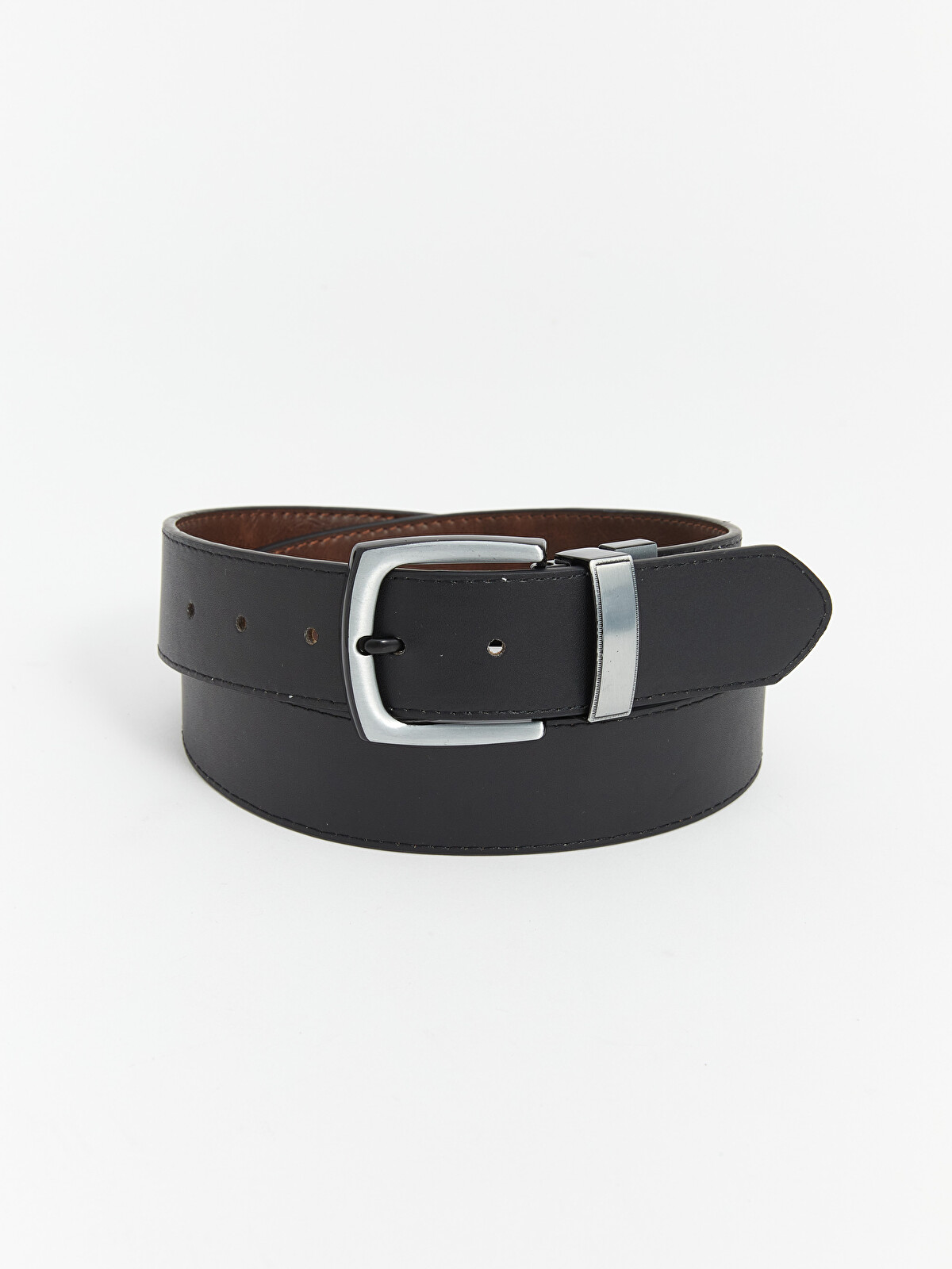 LCW ACCESSORIES Faux Leather Reversible Men's Belt - W5FU87Z8-HUC