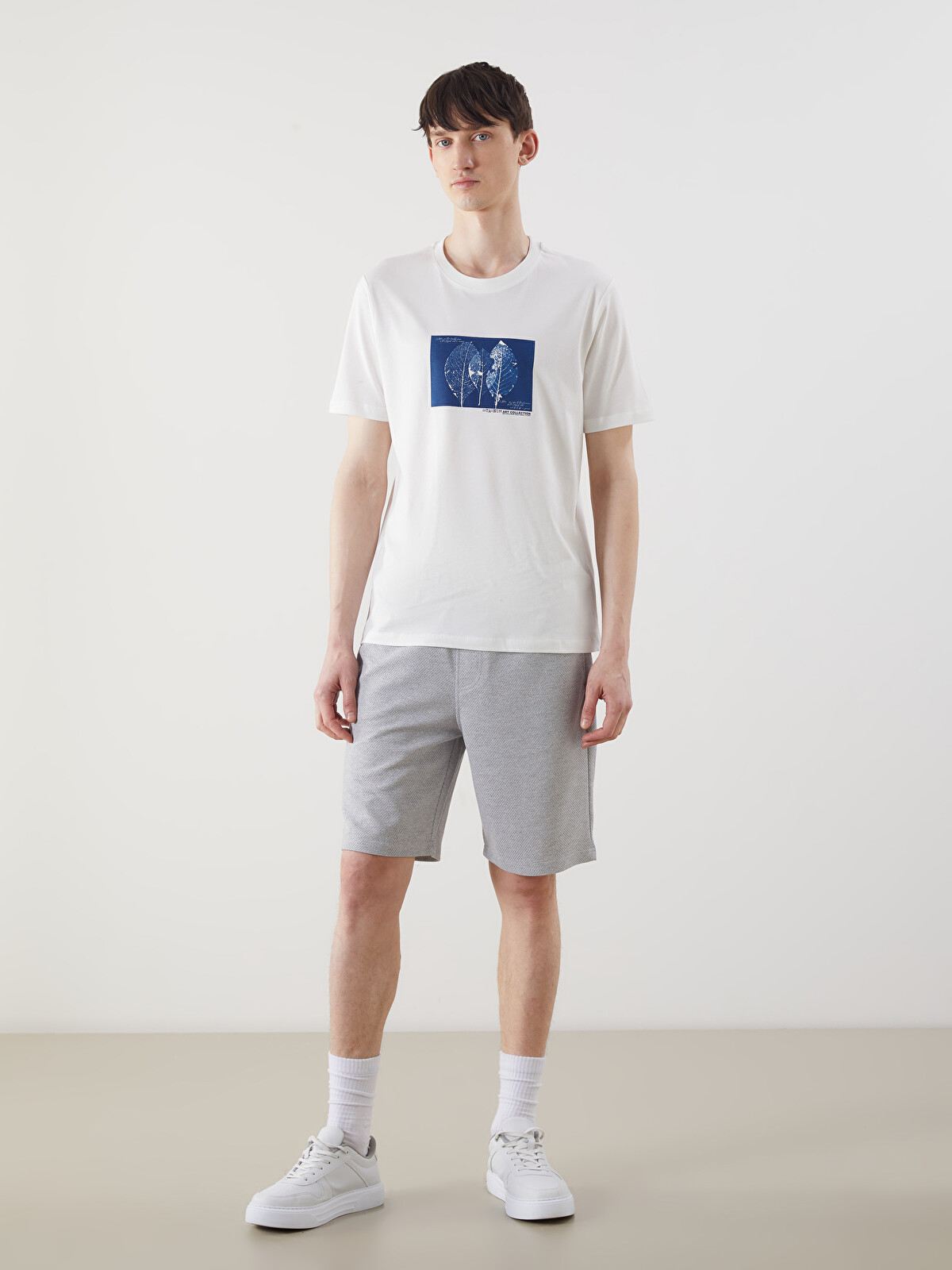 XSIDE Crew Neck Printed Jersey Men's T-shirt - S5NY38Z8-R9J | LC