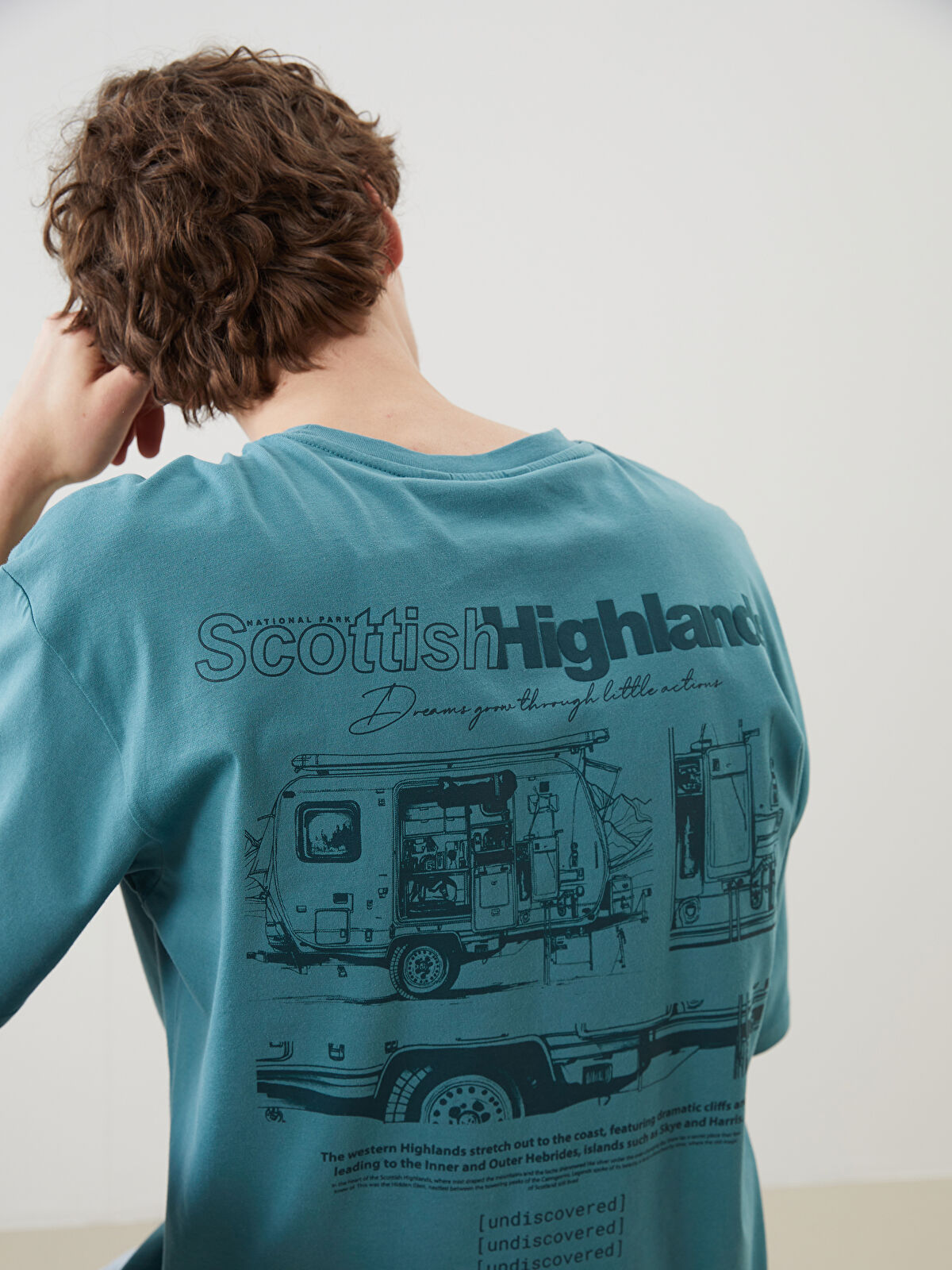 トップス PHEENY PRINT JERSEY CREW NECK(MULTI) point ls printed crew neck tee