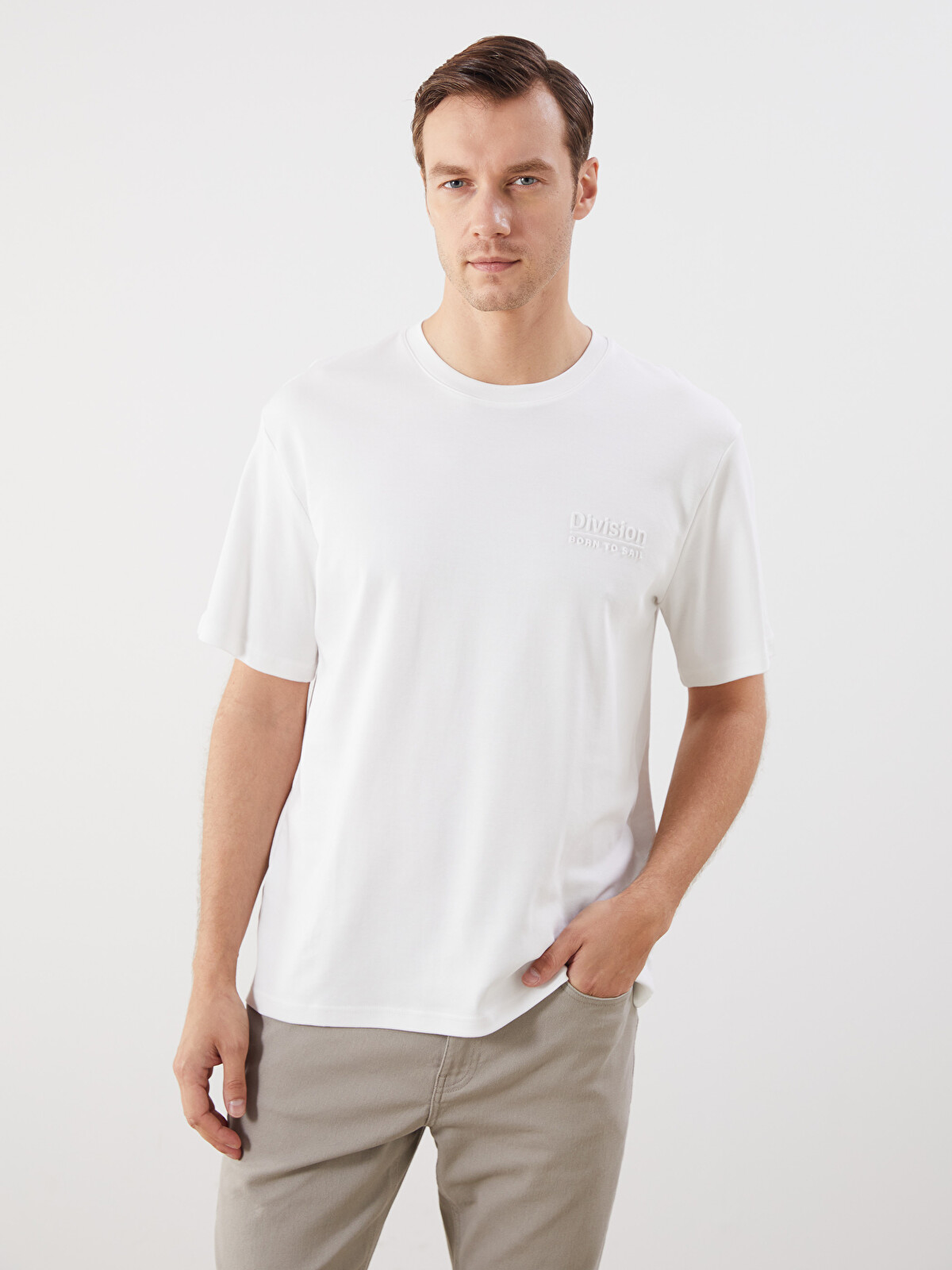 LCWAIKIKI Classic Crew Neck Printed Men's T-Shirt - S5O610Z8-R9J