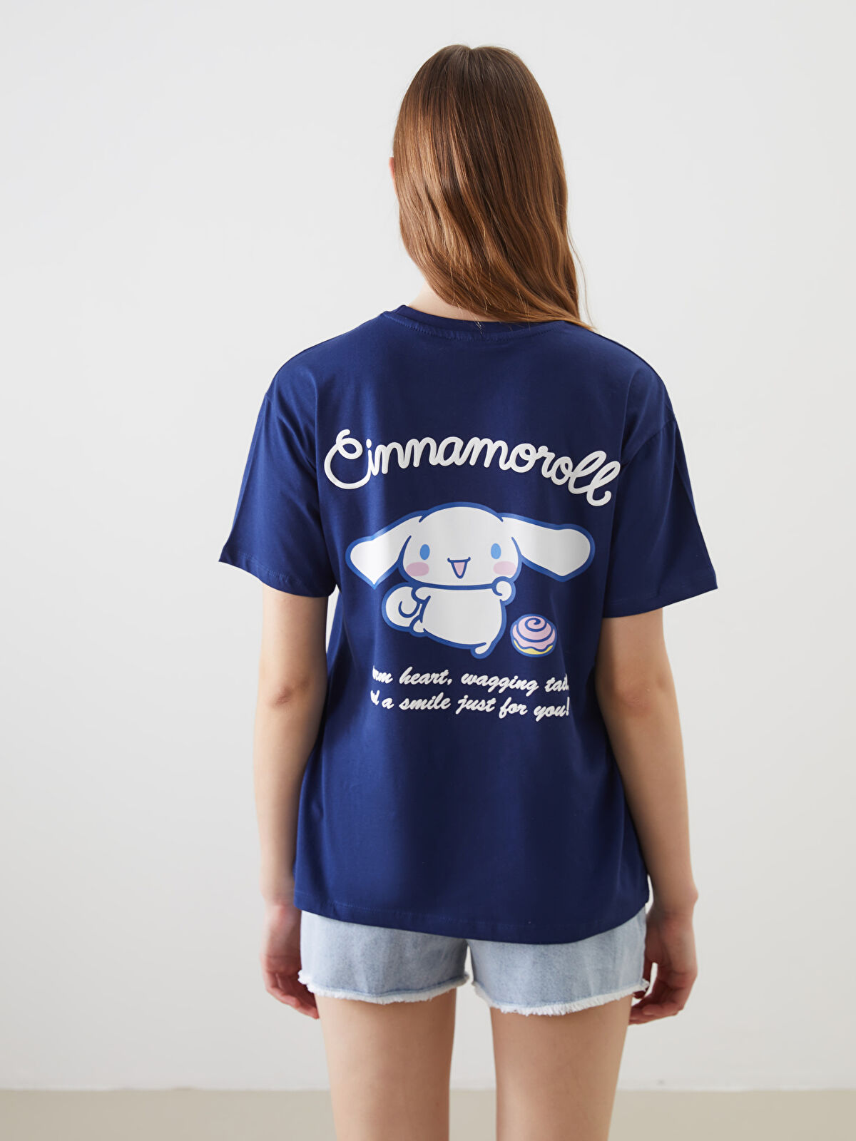 Crew Neck Cinnamoroll Printed Women's T-Shirt -S5OK99Z8-HPN