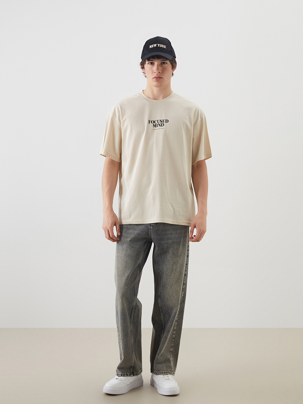 XSIDE Crew Neck Printed Jersey Men's T-shirt - S5OM26Z8-GHQ | LC