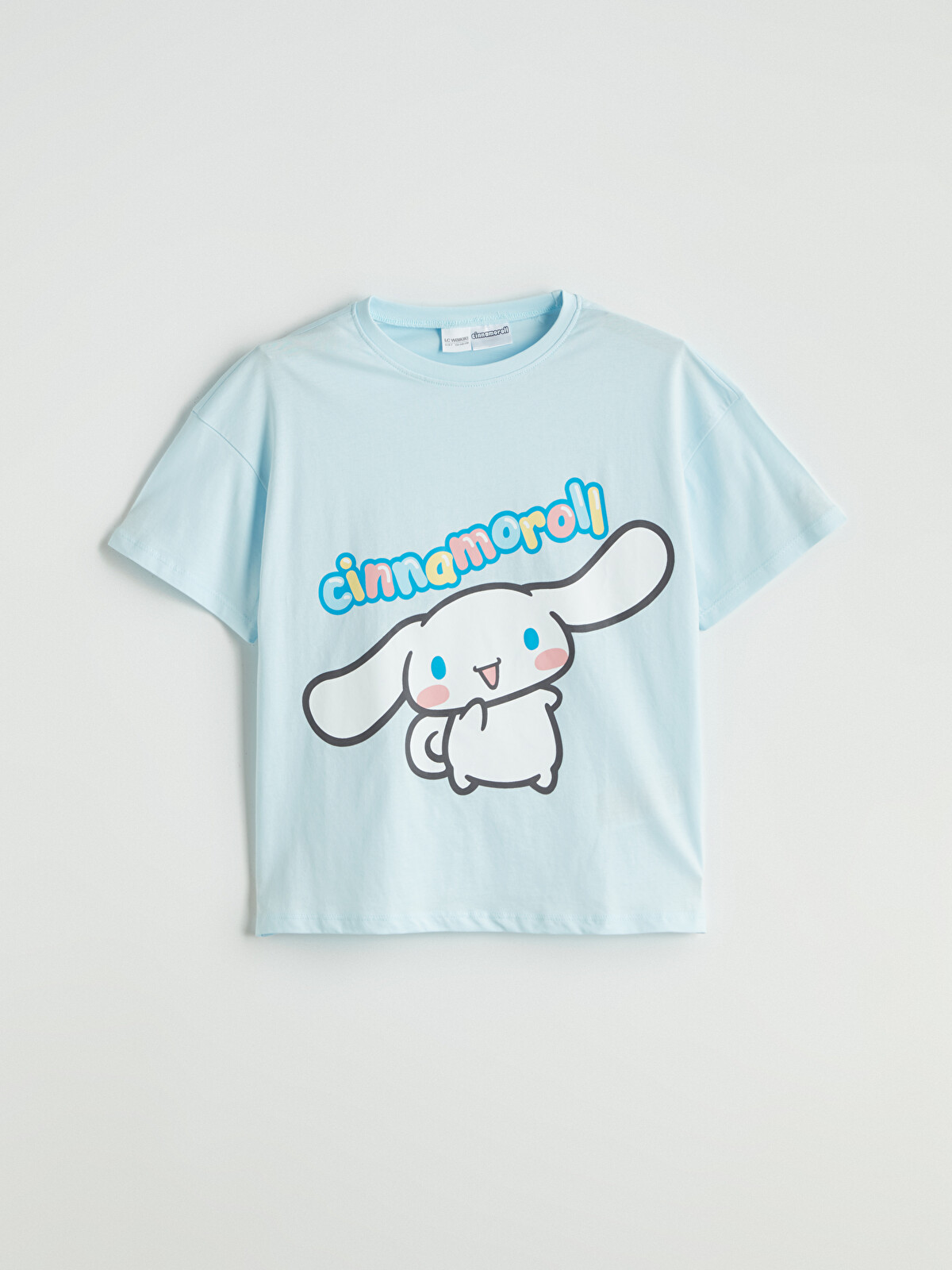LCW Kids Bisiklet Yaka Cinnamoroll Baskılı Kız Çocuk Pijama Üst