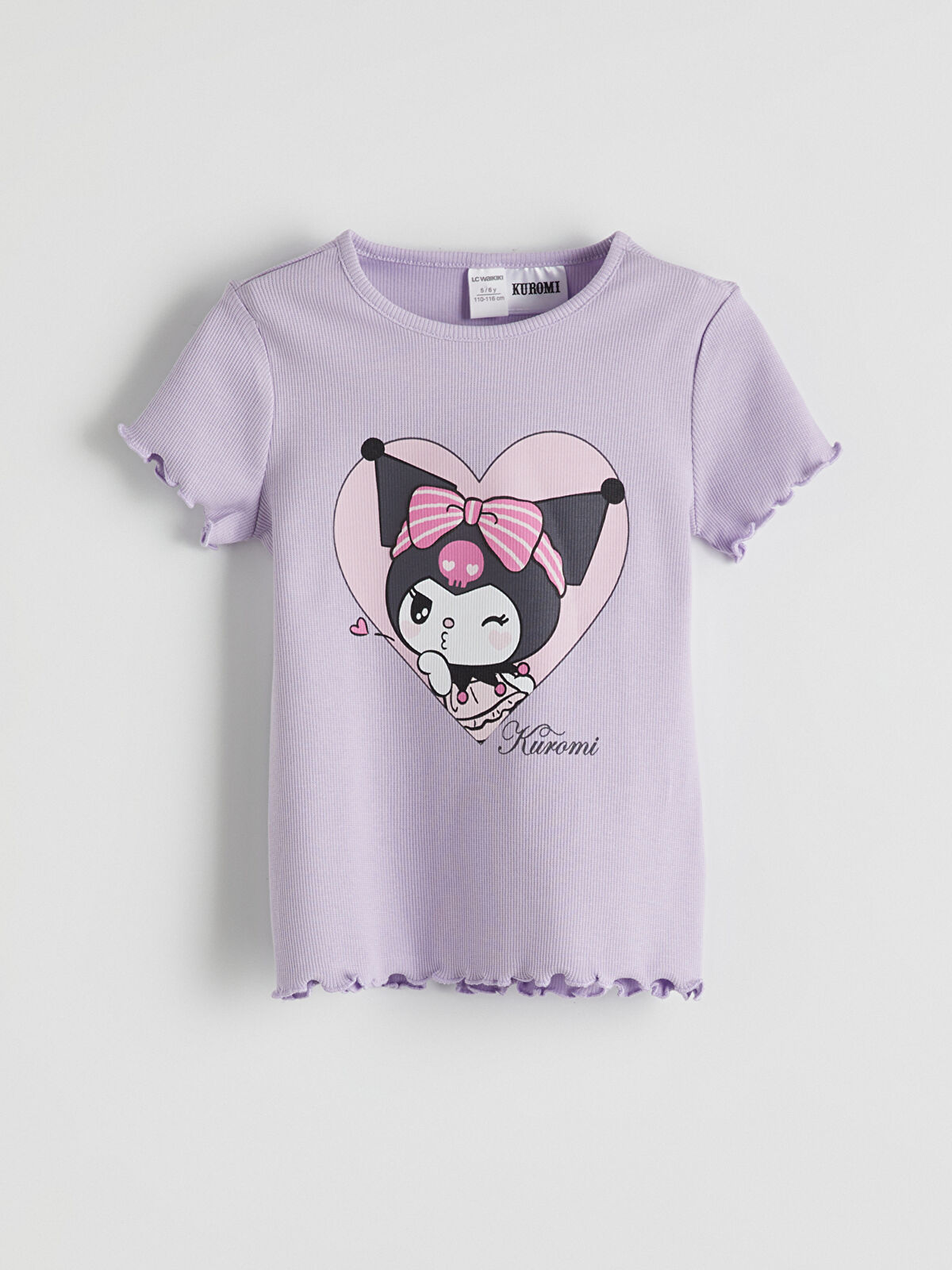 KURUMIポンチョ LCW Kids Crew Neck Kuromi Printed Girls' T-Shirt -S5OR22Z1