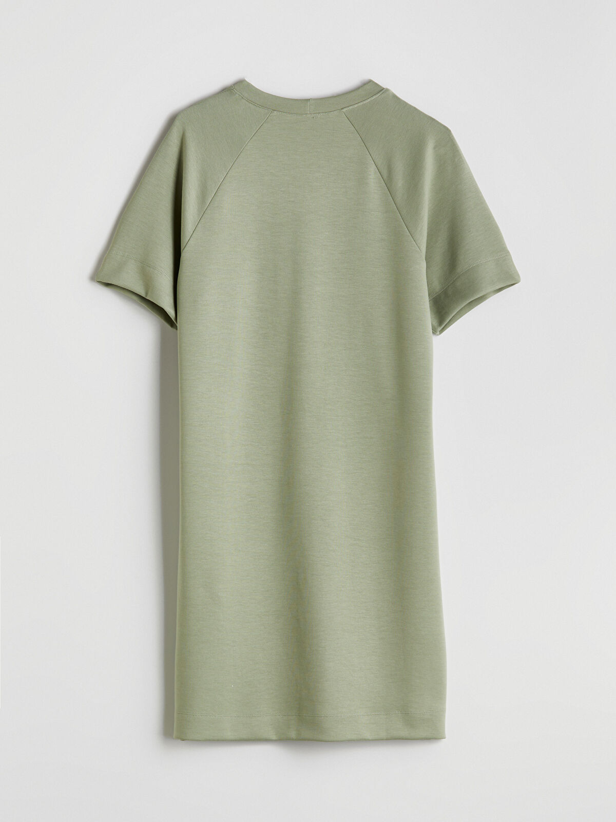 LCW Comfort Yeşil Bisiklet Yaka Tişört Elbise - S5OS76Z8-ZKX | LCW