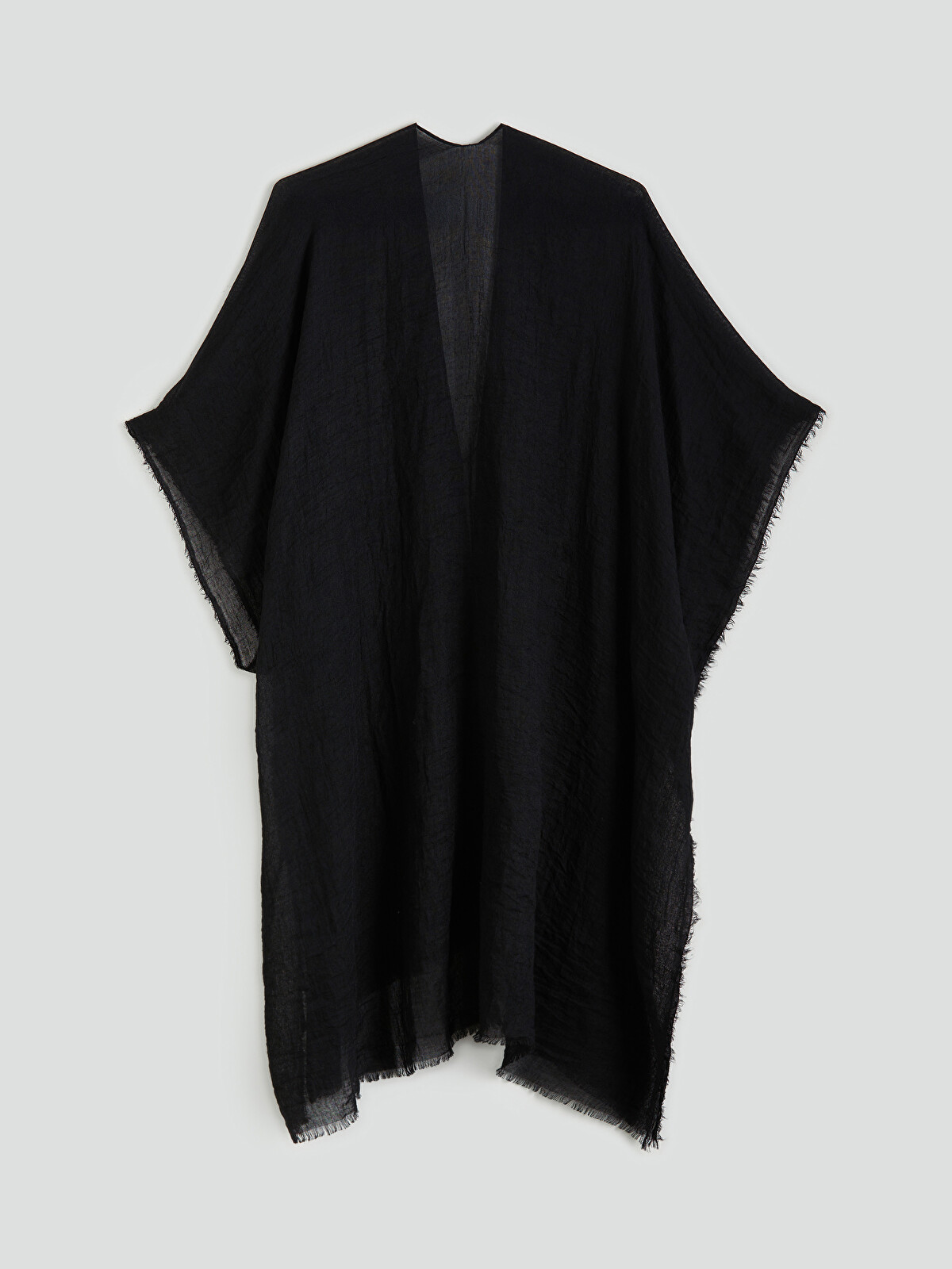 LCW ACCESSORIES Siyah Şal Yaka Kadın Kimono - S5OS78Z8-HUC | LCW