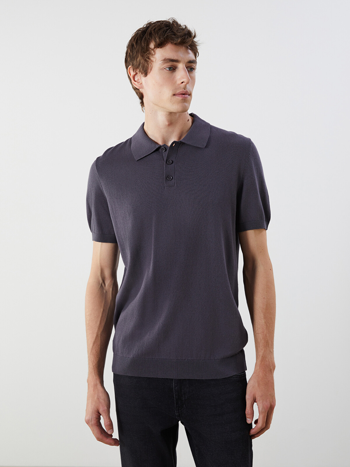 LCWAIKIKI Classic Polo Yaka Erkek Triko Tişört - S5PD04Z8-HGG | LC