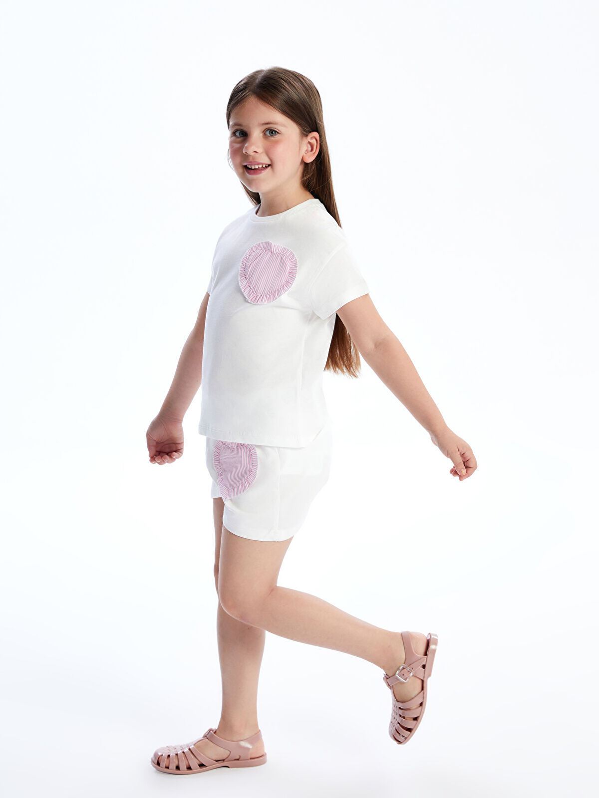 LCW Kids Beli Lastikli Kız Çocuk Şort