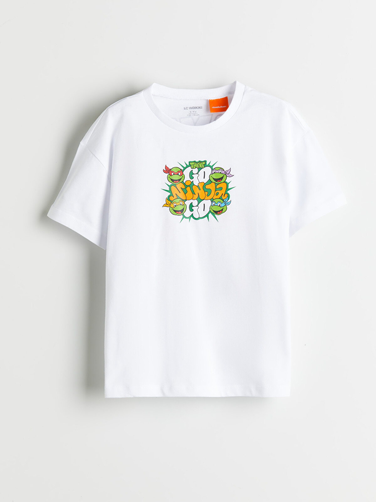 LCW Kids Crew Neck Ninja Turtles Printed Short Sleeve Boys' T
