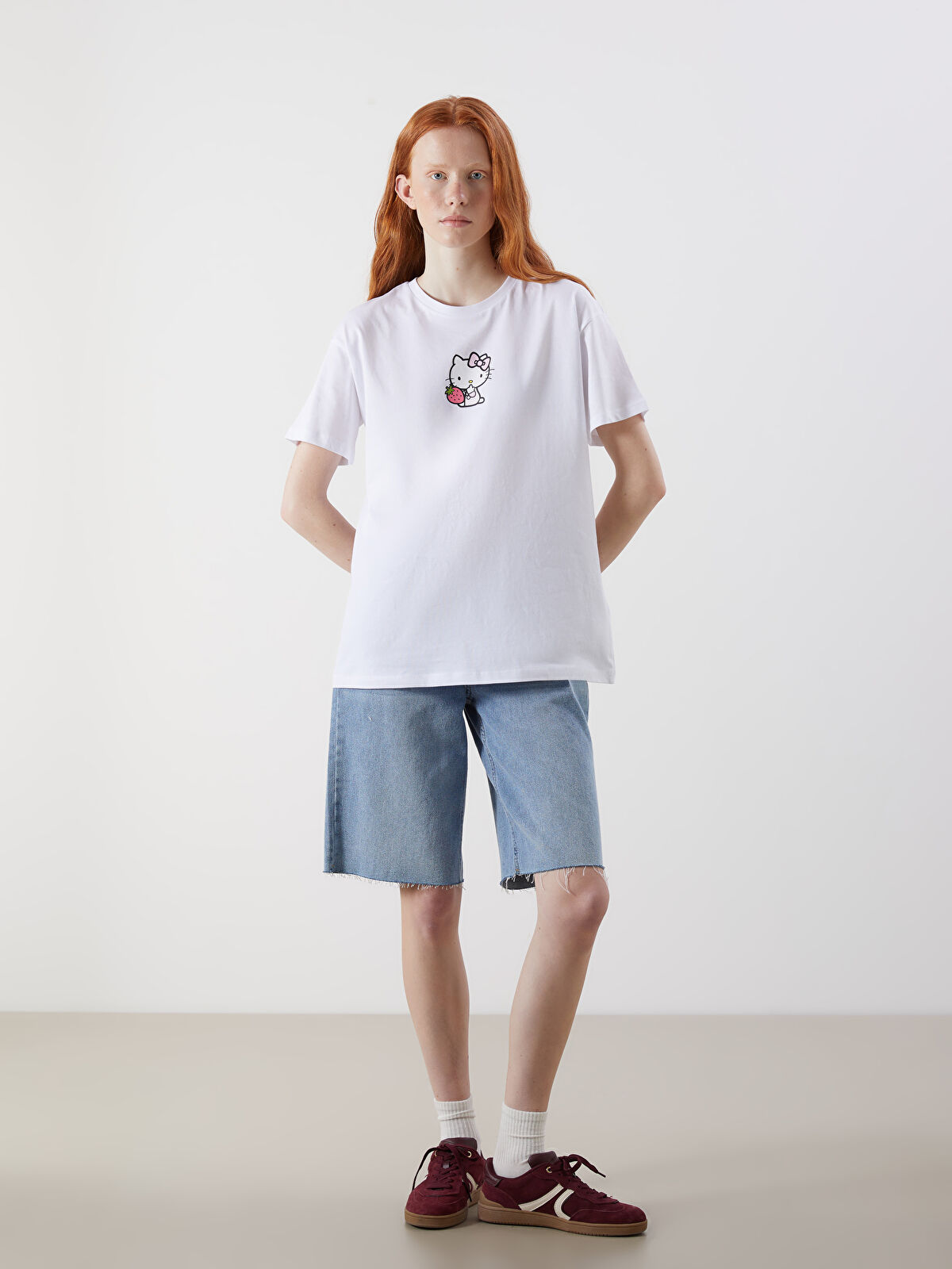 XSIDE Crew Neck Hello Kitty Printed Women's T-Shirt