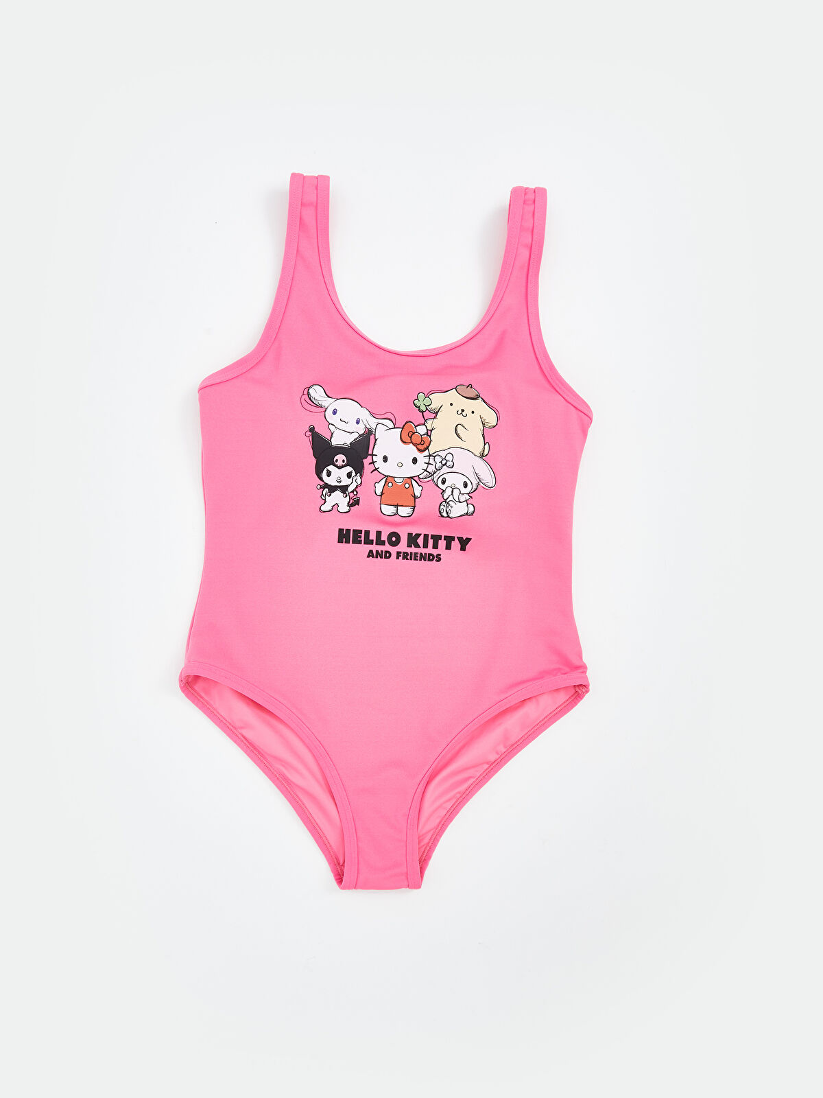 LCW Kids Hello Kitty Baskılı Kız Çocuk Mayo