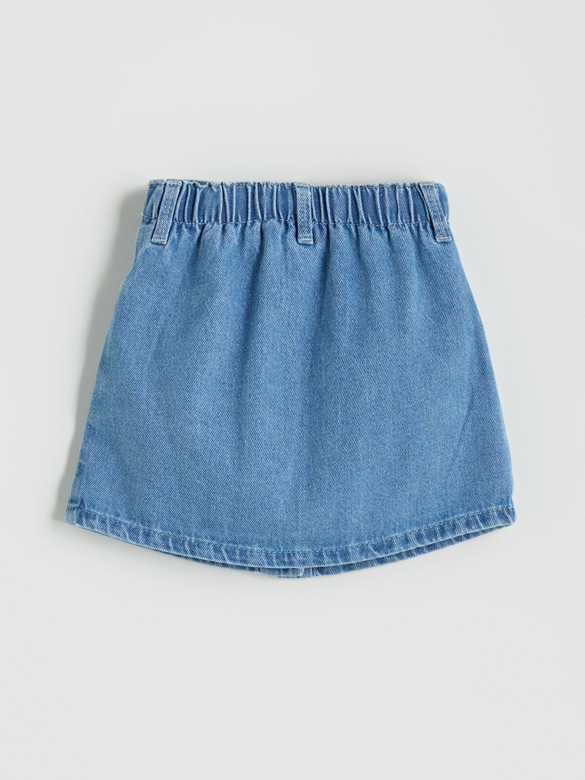 LCW Kids Elastic Waist Embroidered Girl Jean Skirt - S5PV95Z1-507
