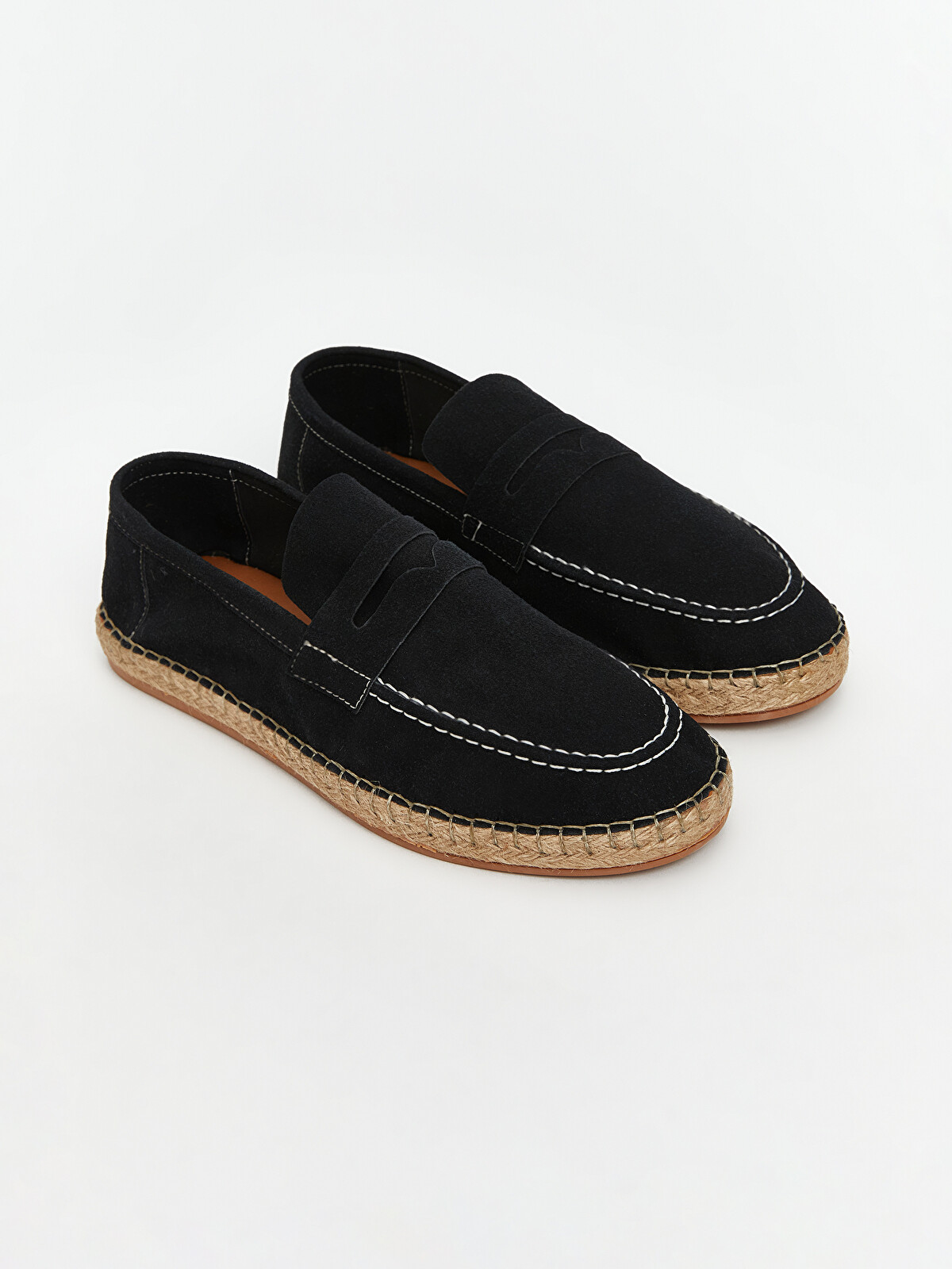沙華 Once Siyah Hasır Tabanlı Erkek Espadril Ayakkabı - S5PY32Z8-HUC | LCW