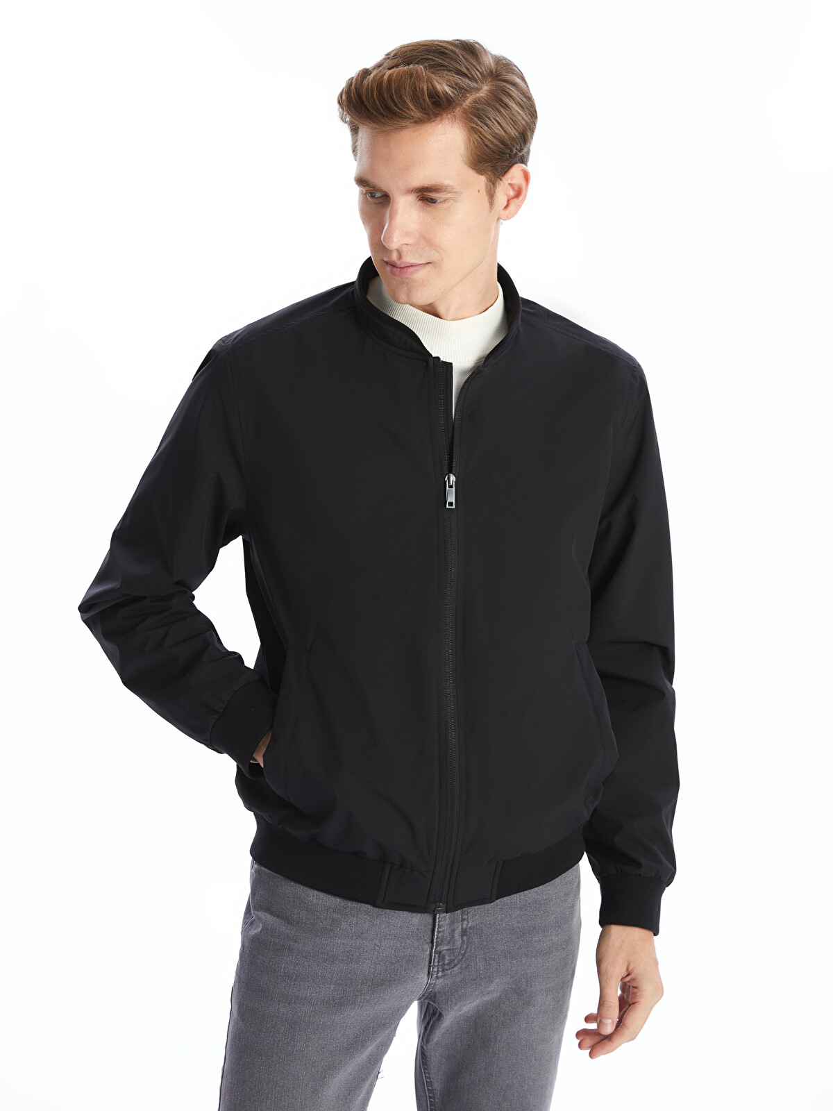 LCWAIKIKI Classic Baseball Collar Men's Jacket - S60469Z8-CVL | LC