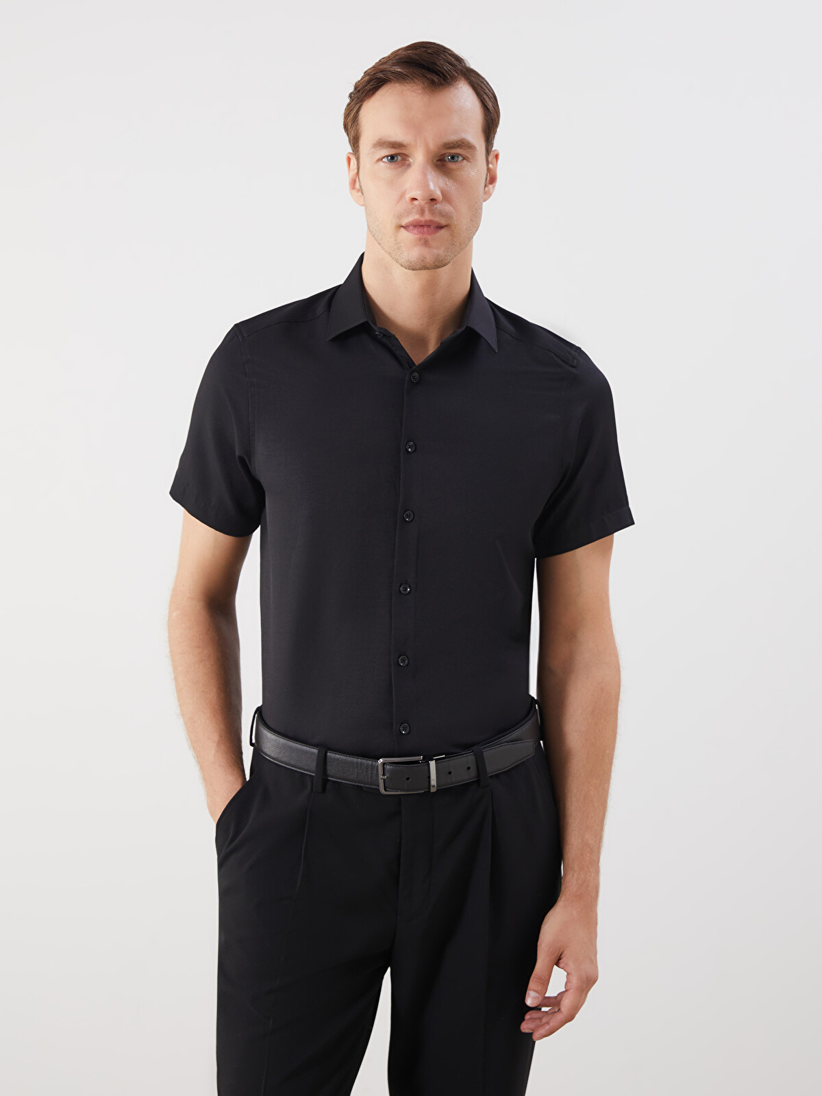 LCW BUSINESS Slim Fit Men's Shirt - S5Q365Z8-RQL | LC Waikiki