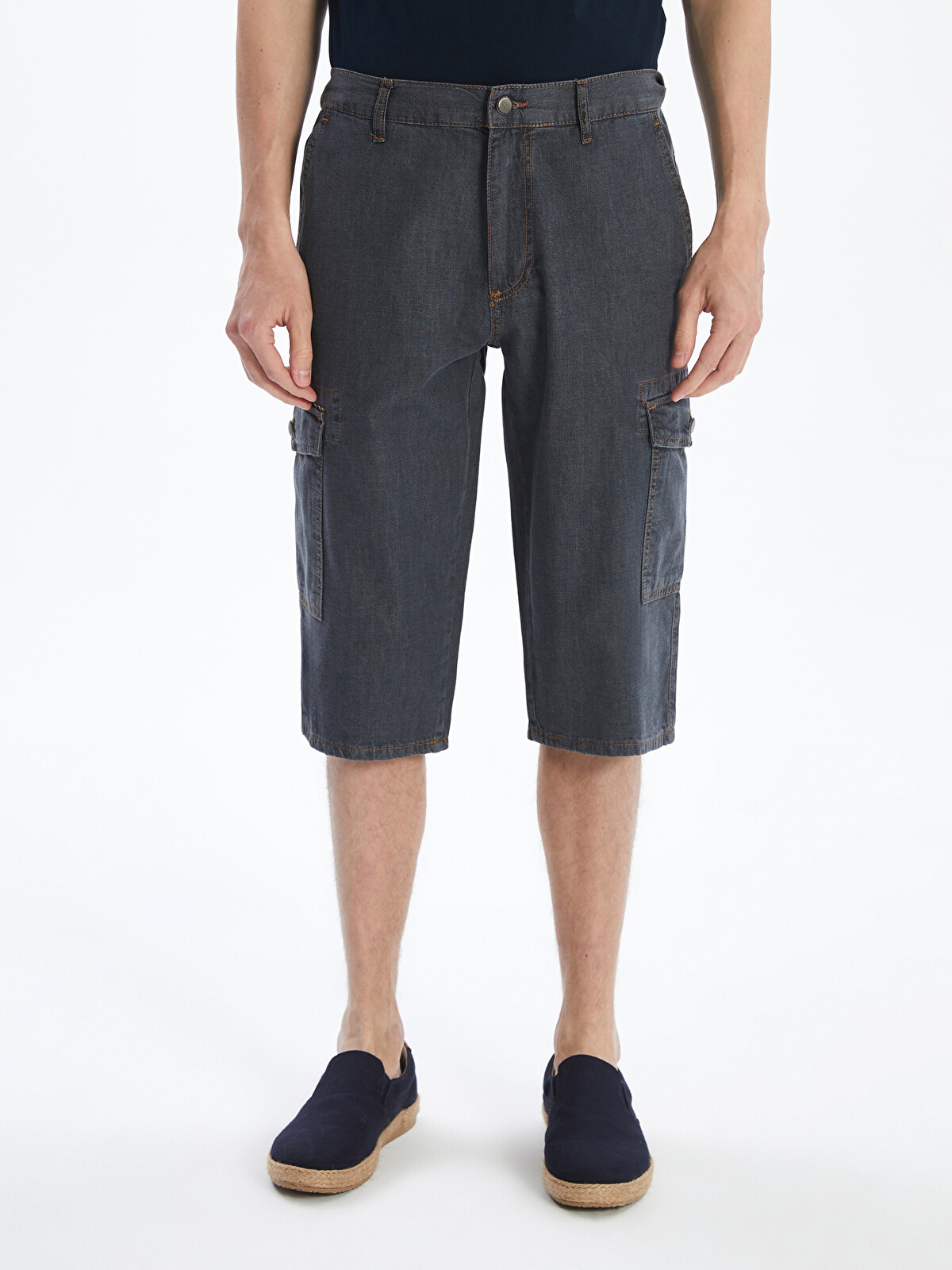 LCW Jeans Standart Kalıp Erkek Jean Şortolon - S5Q412Z8-GRD | LC