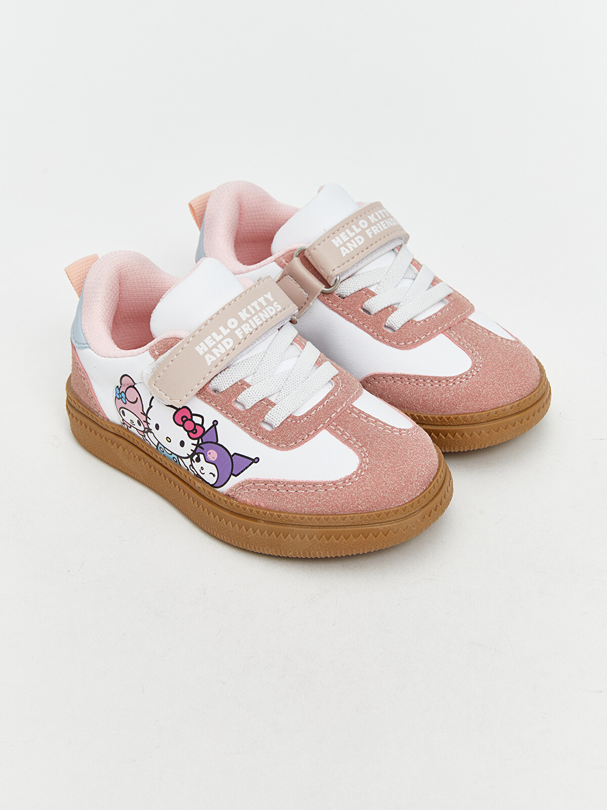 LCW STEPS Pembe Hello Kitty Baskılı Bağcık Ve Cırt Cırtlı Kız