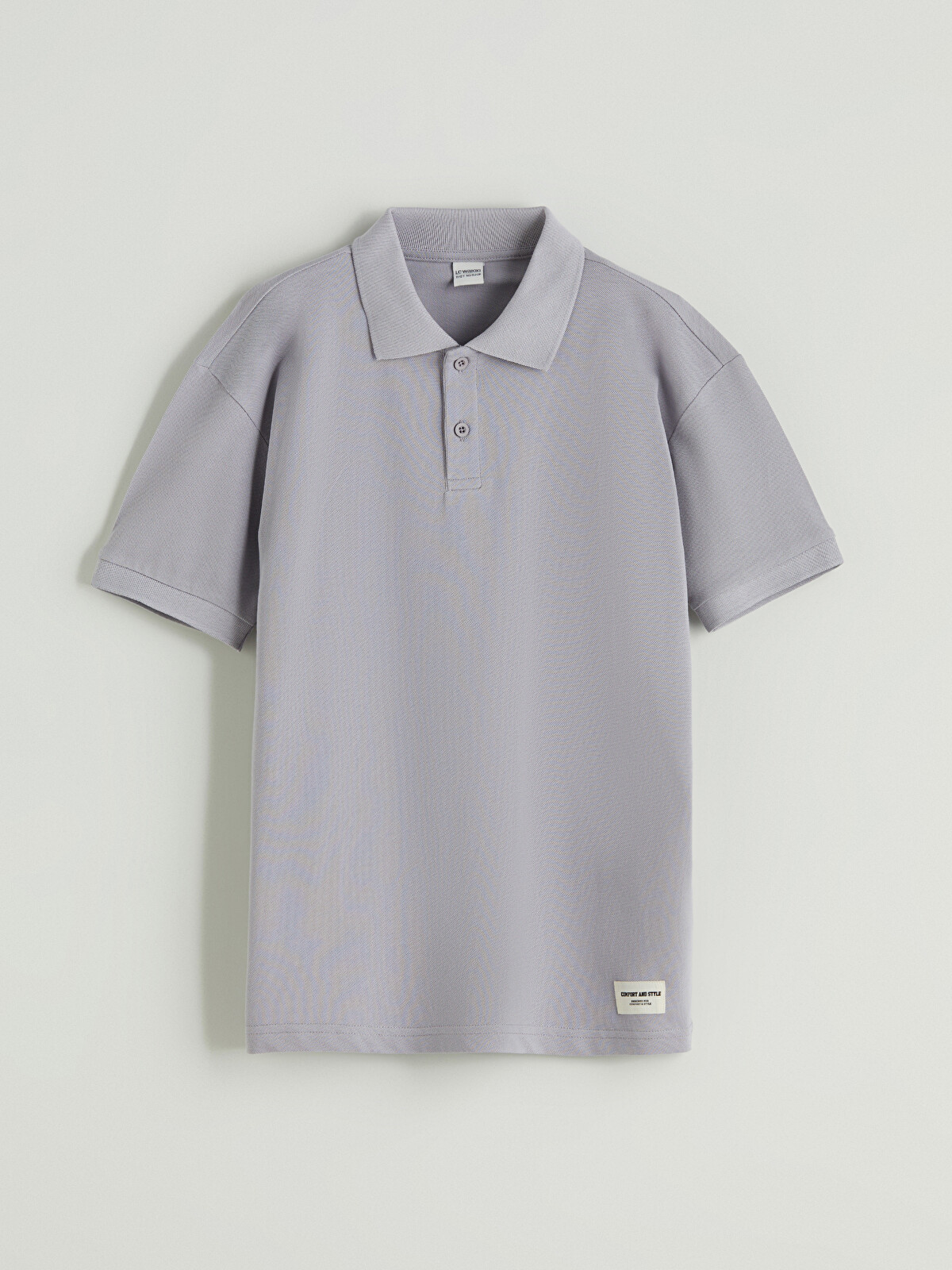 LCW Kids Lila Polo Yaka Erkek Çocuk Tişört - S5Q999Z4-LXV | LCW