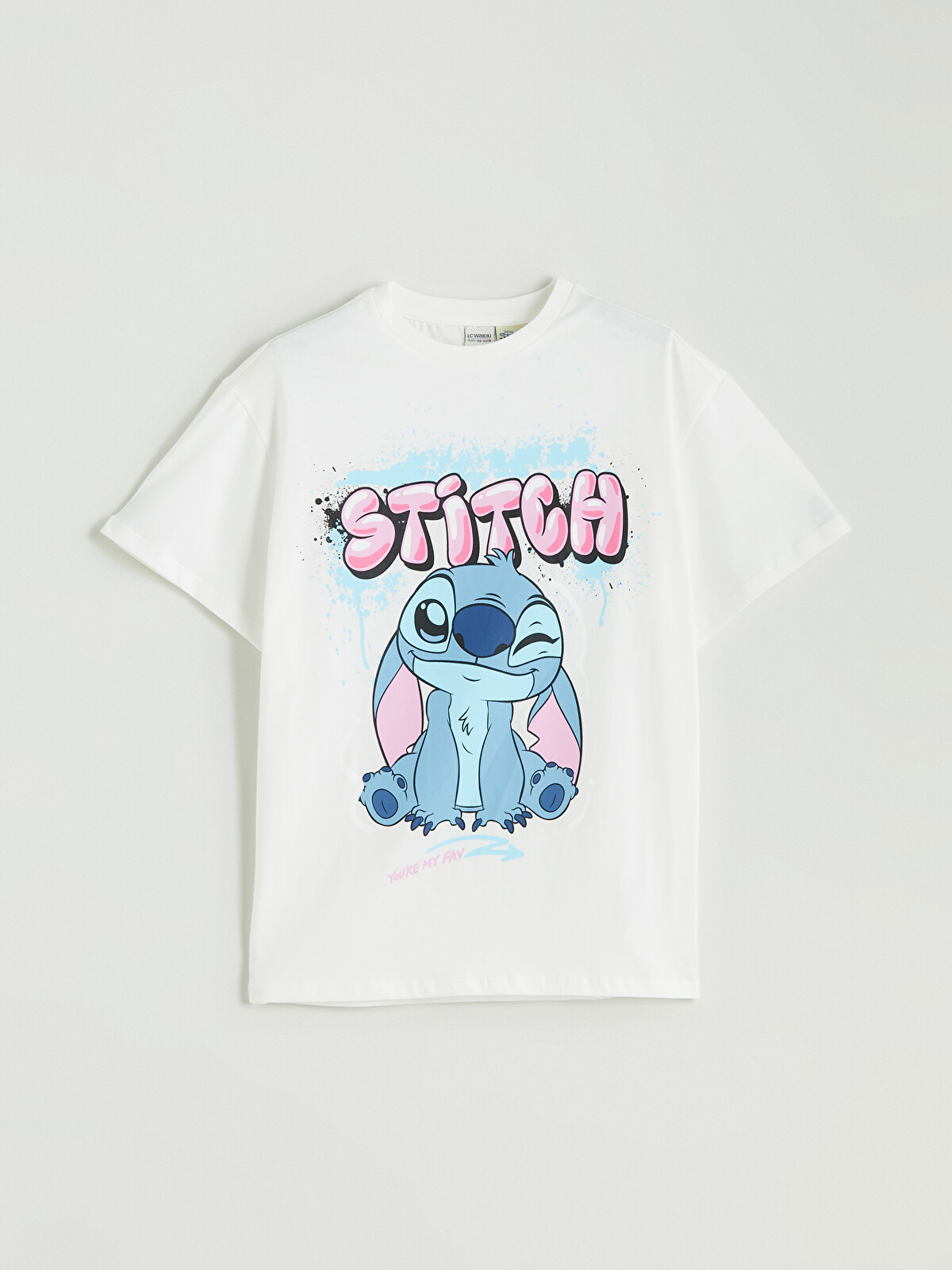 LCW Kids Crew Neck Stitch Printed Girls' T-shirt - S5QB22Z4-R9J