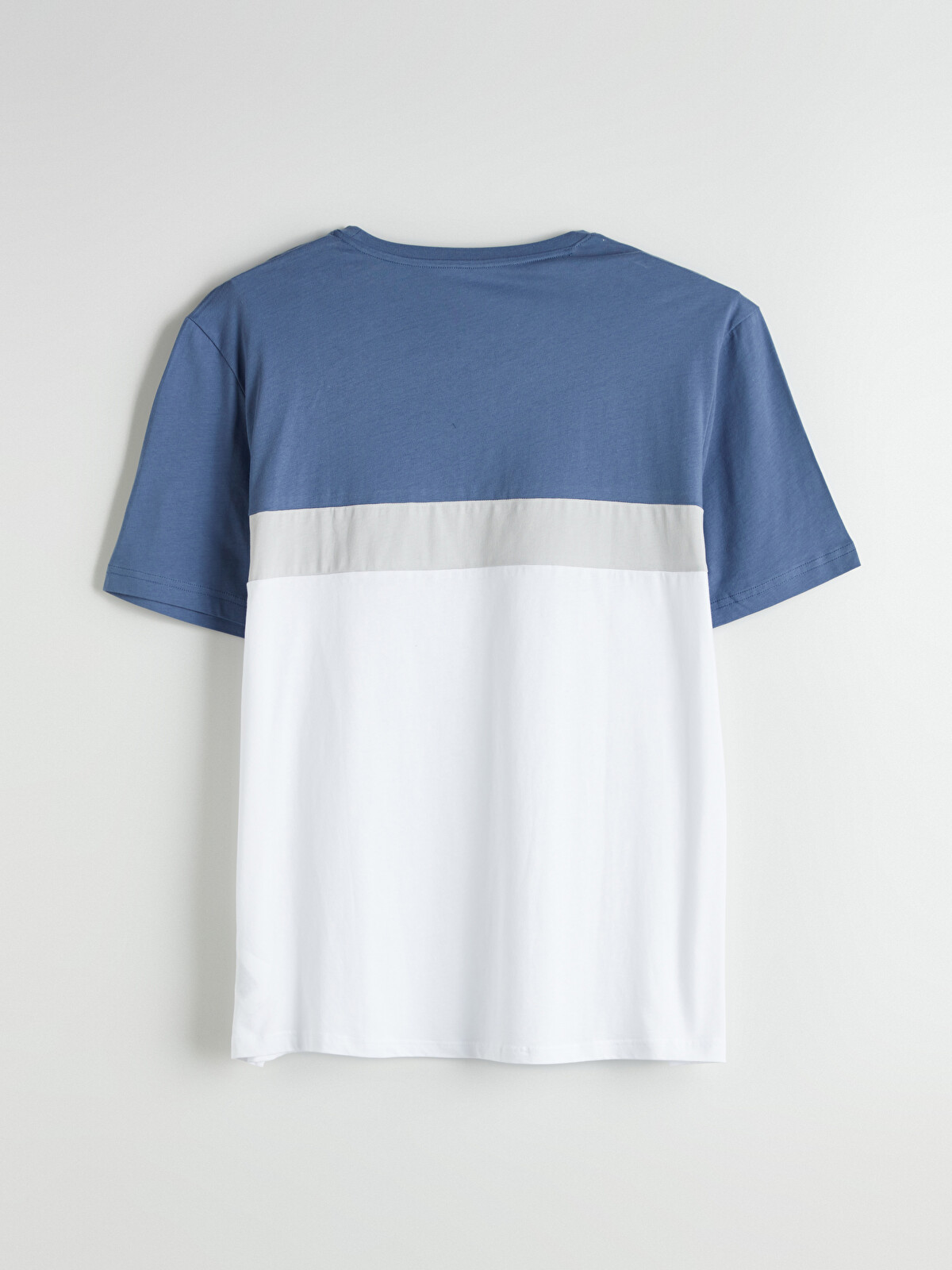 Blockb いろい LCWAIKIKI Classic Men's Color Block Jersey T-shirt With Crew Neck