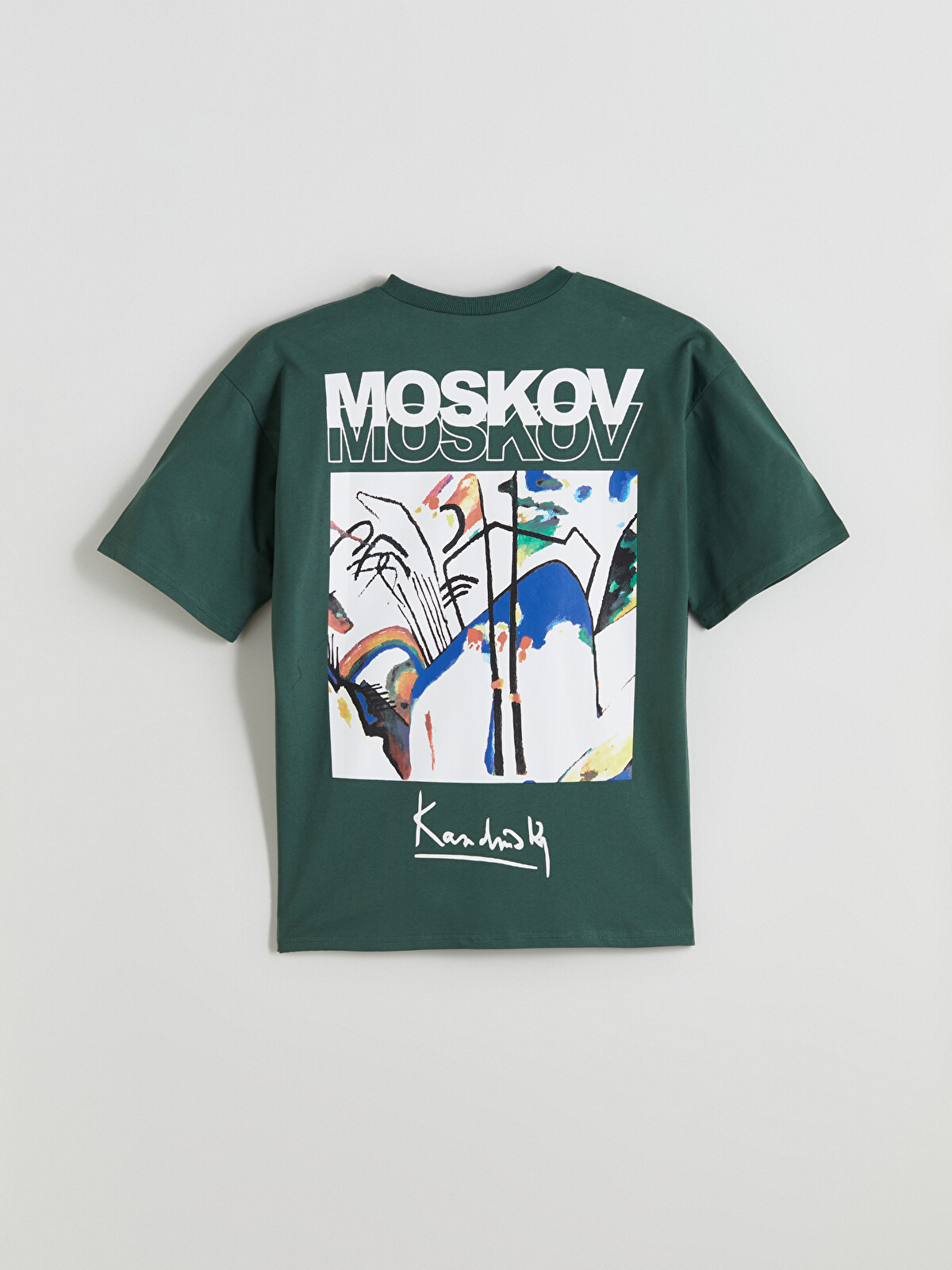 LCW Kids Crew Neck Kandinsky Printed Teenage Boys' T-shirt