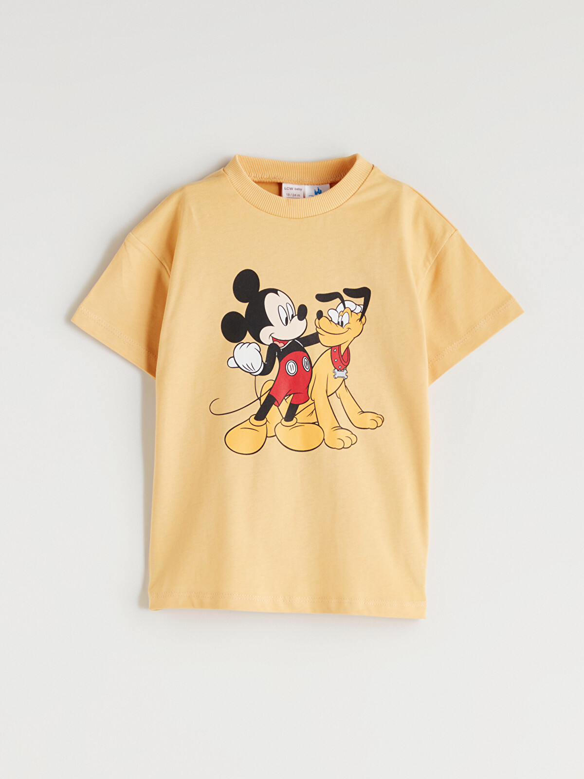 LCW baby Mickey Mouse Printed Baby Boys' T-shirt And Shorts 2 Pack