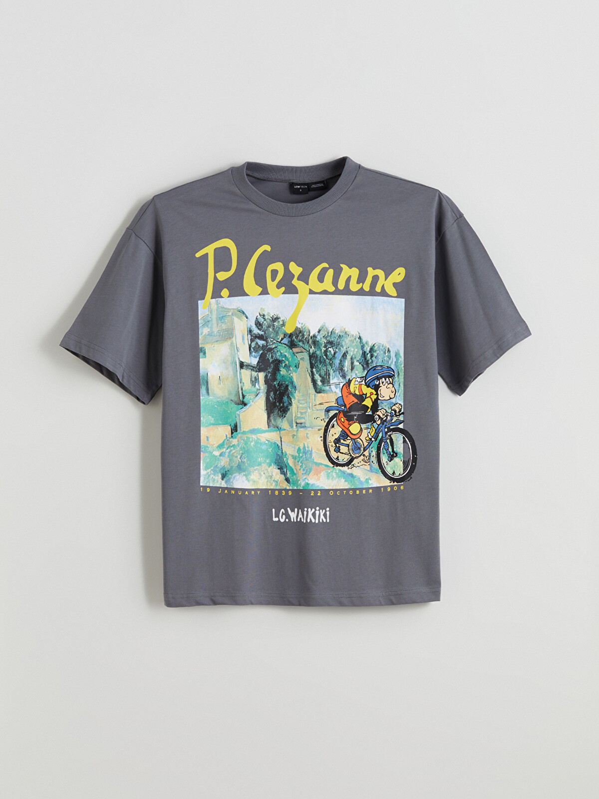 LCW Kids Crew Neck Cezanne Printed Teenage Boys' T-shirt