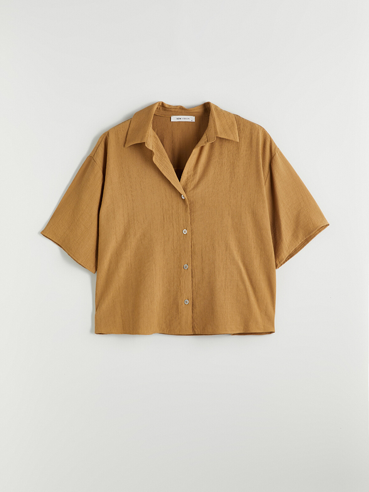 WAROBE（和ローブ） / TAN WA Y SHIRT（SIZE2） LCW Vision Textured Women's Shirt - S5QT39Z8-GUB | LC Waikiki