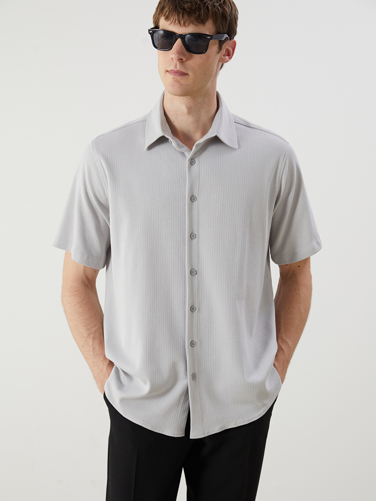 SOUTHBLUE Regular Fit Short Sleeve Men's Shirt - S5R602Z8-GDU | LC