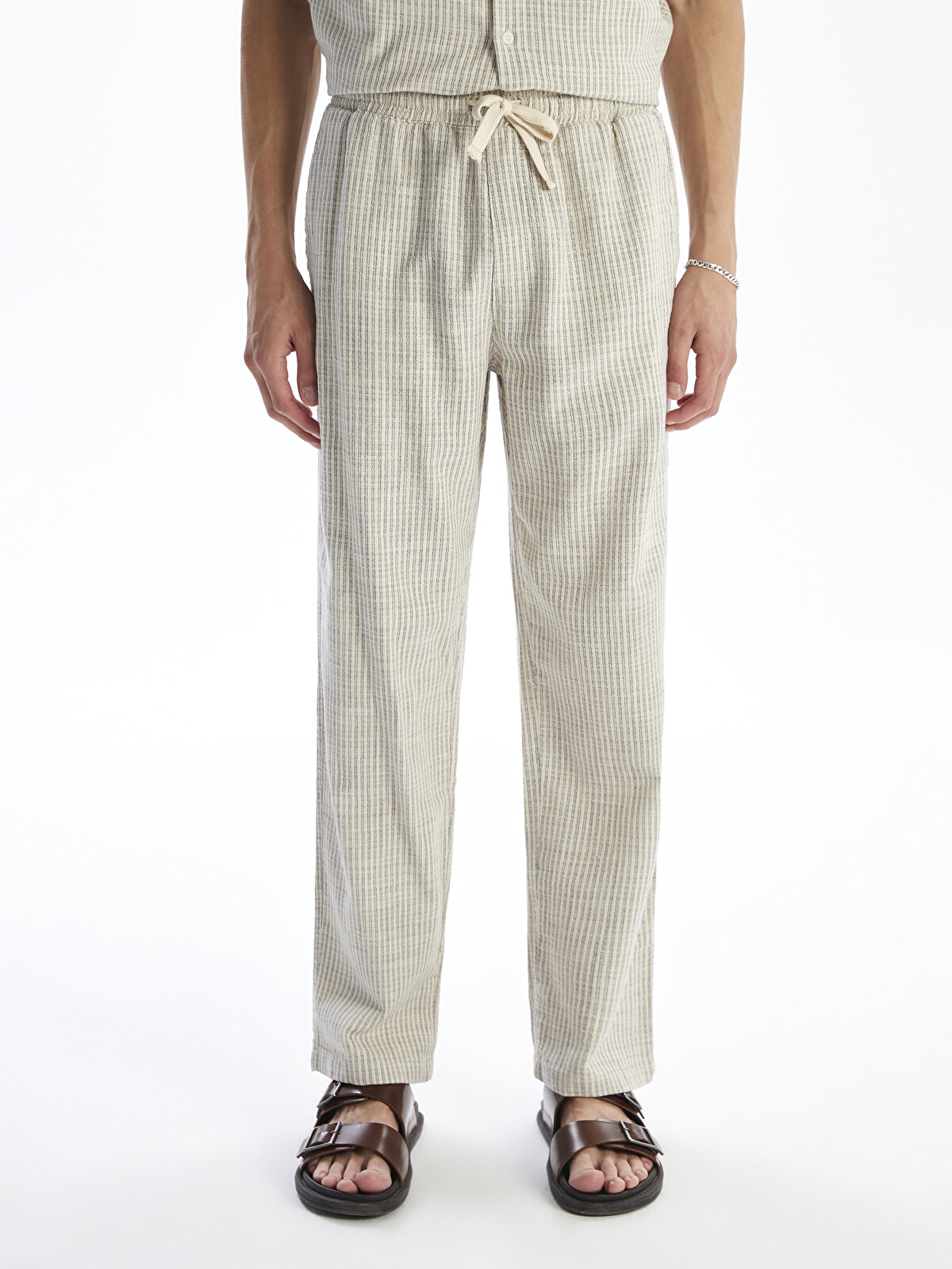 XSIDE Relaxed Fit Linen Look Men's Trousers - S5R715Z8-LFY | LC